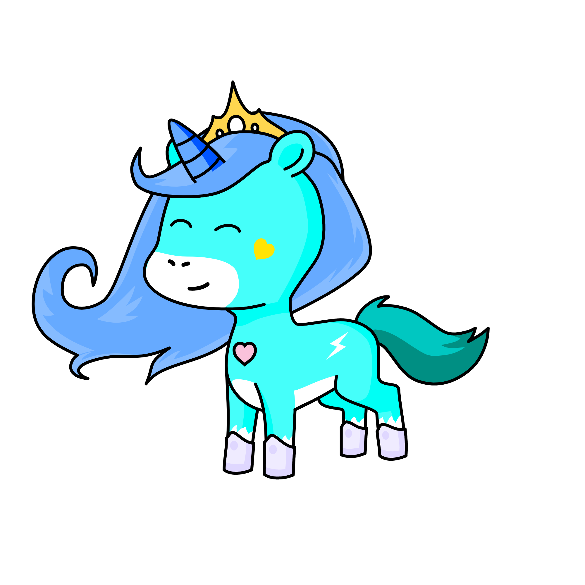 Turqoise, the unicorn