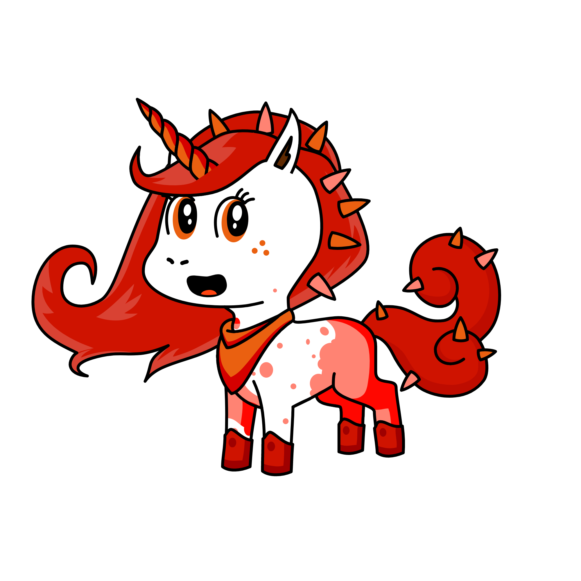 Red, the unicorn