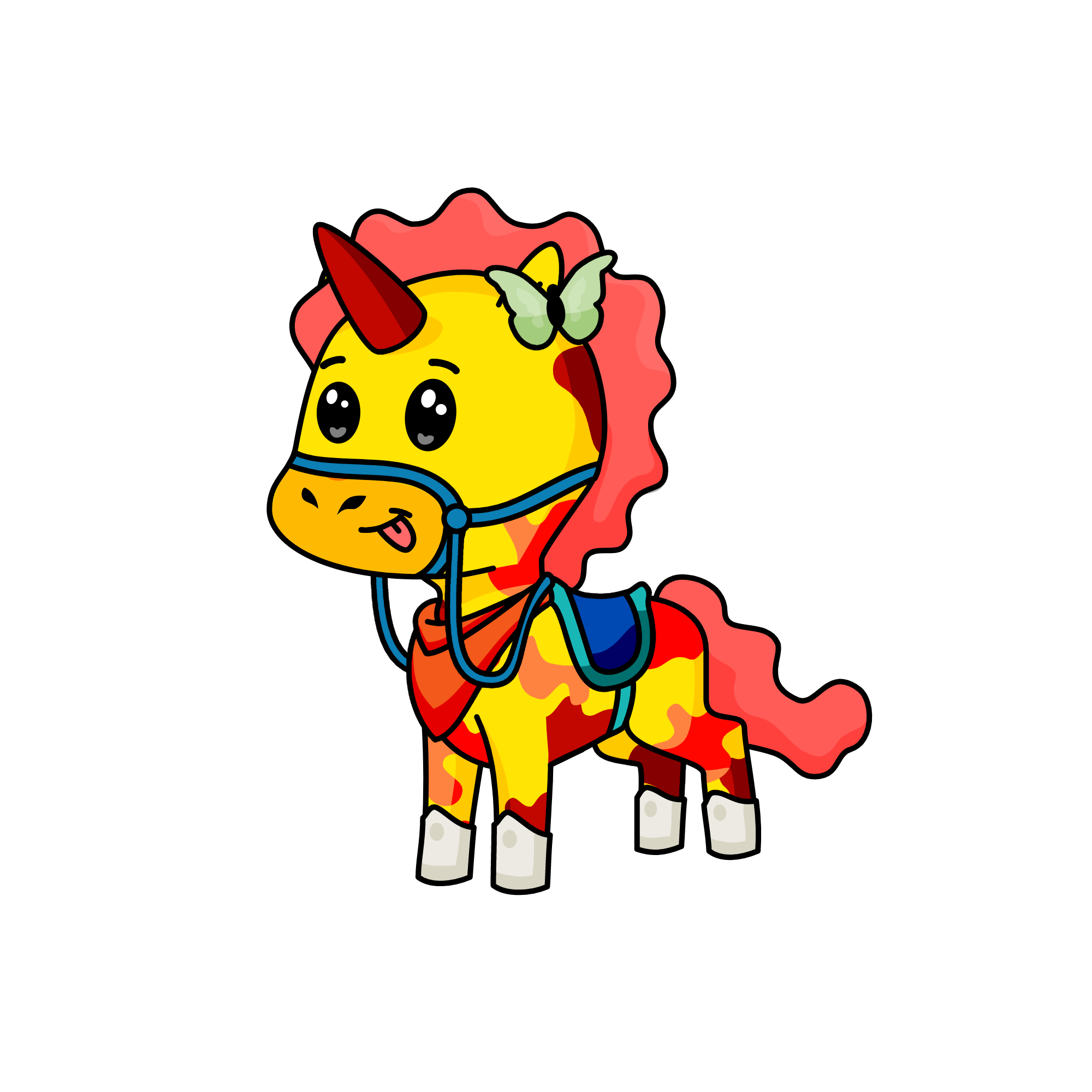 Miss Crazy, the unicorn