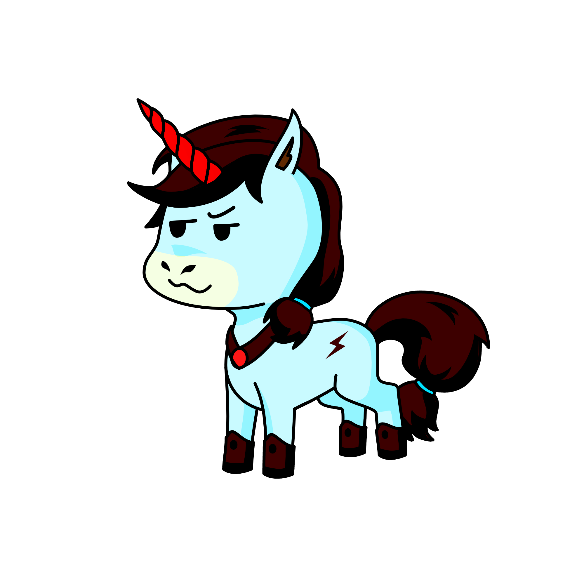 black angle, the unicorn