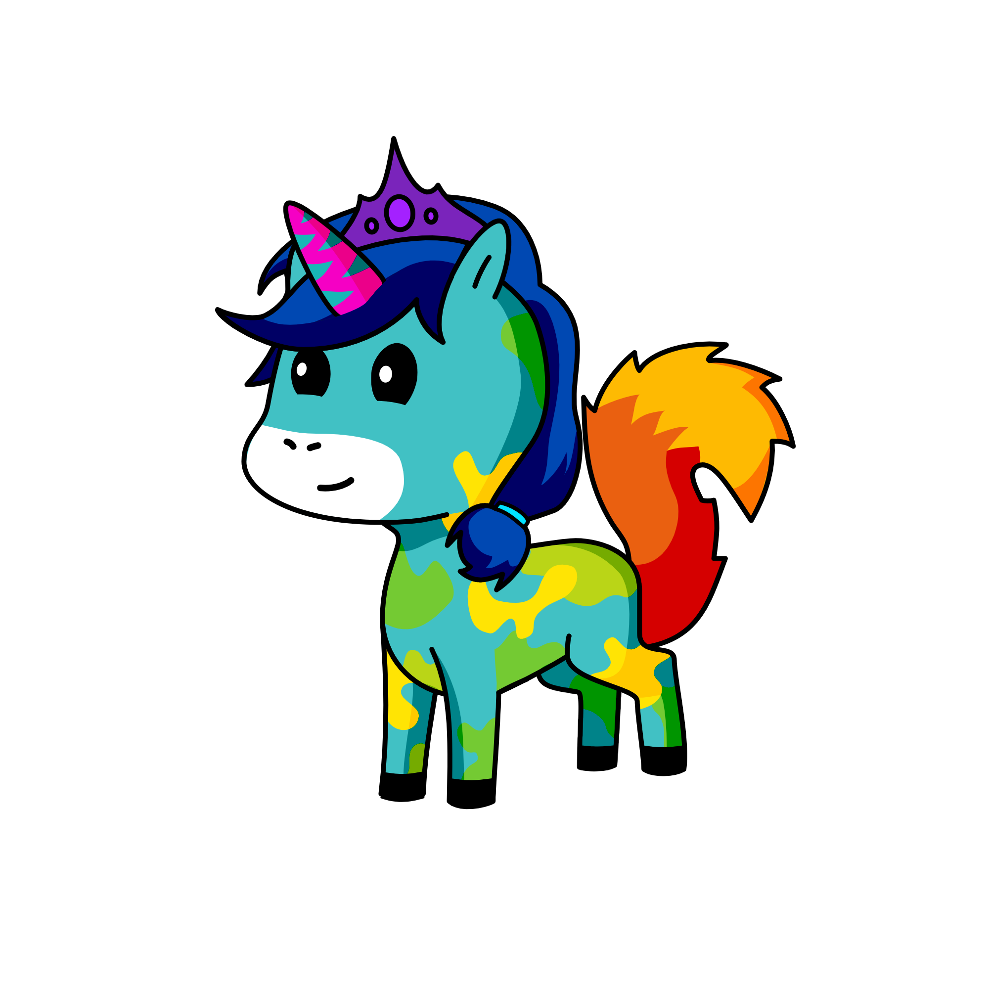 UniRainbow, the unicorn