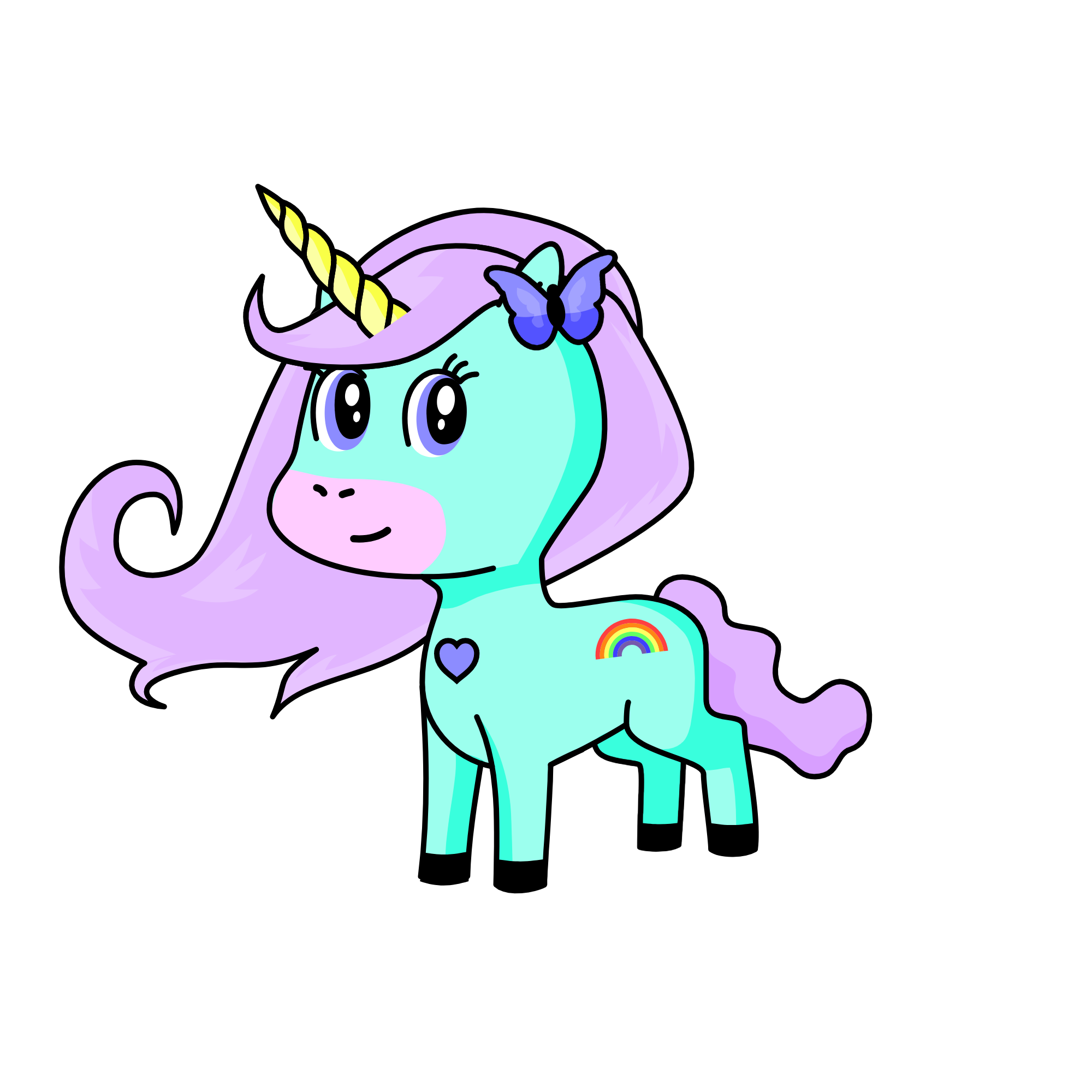 pastel, the unicorn