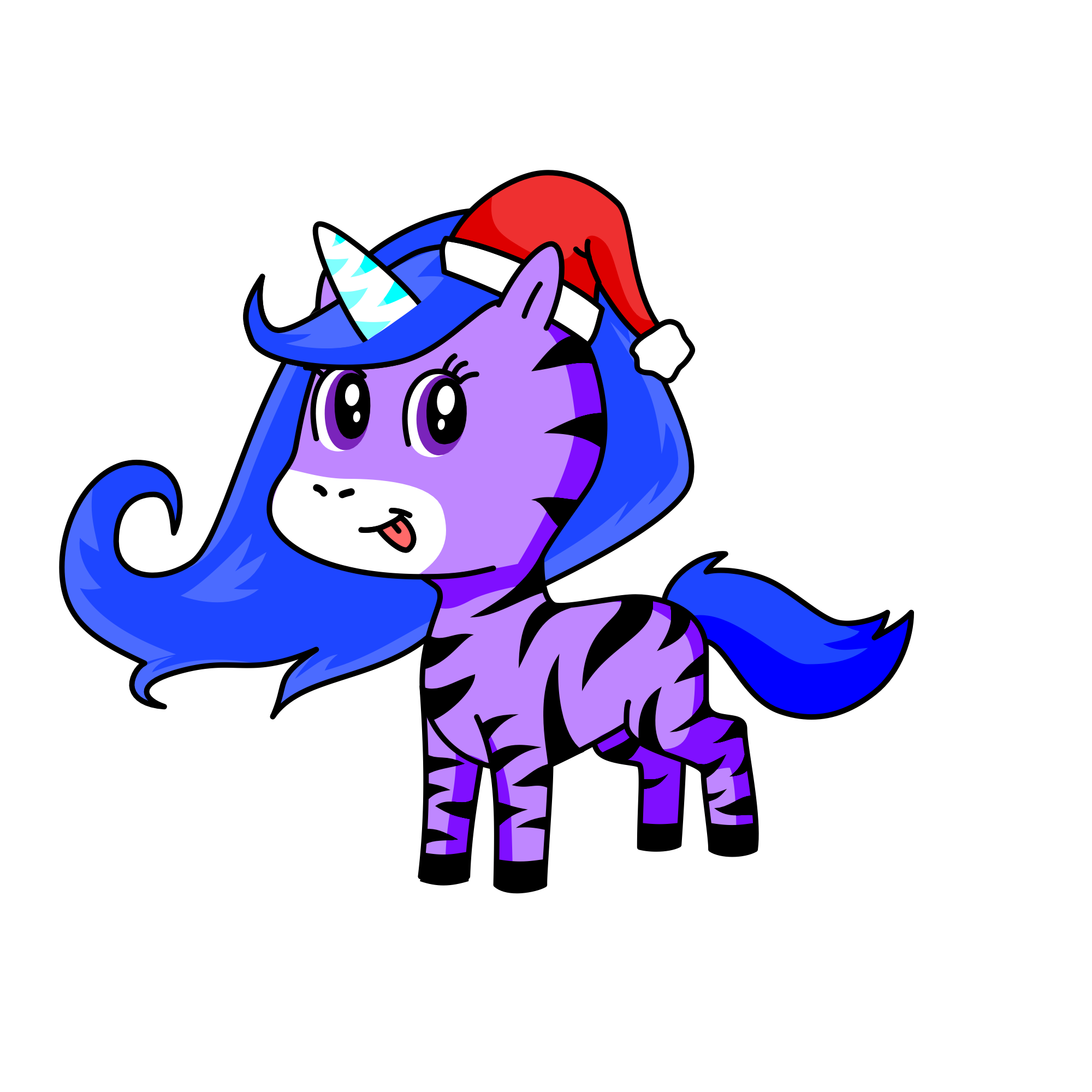 Rainbow horn, the unicorn