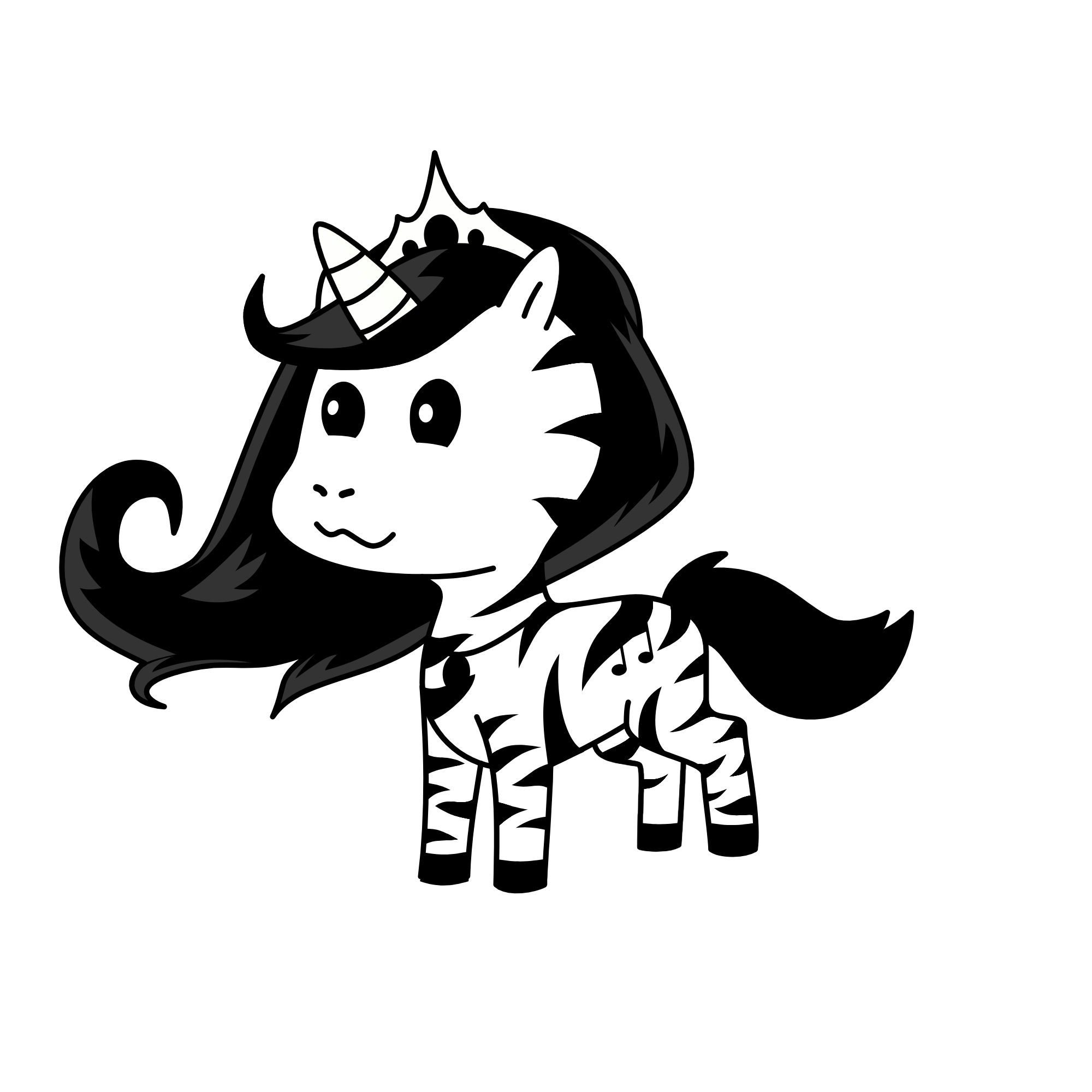ZECORA THE MAGIC PRINESS, the unicorn