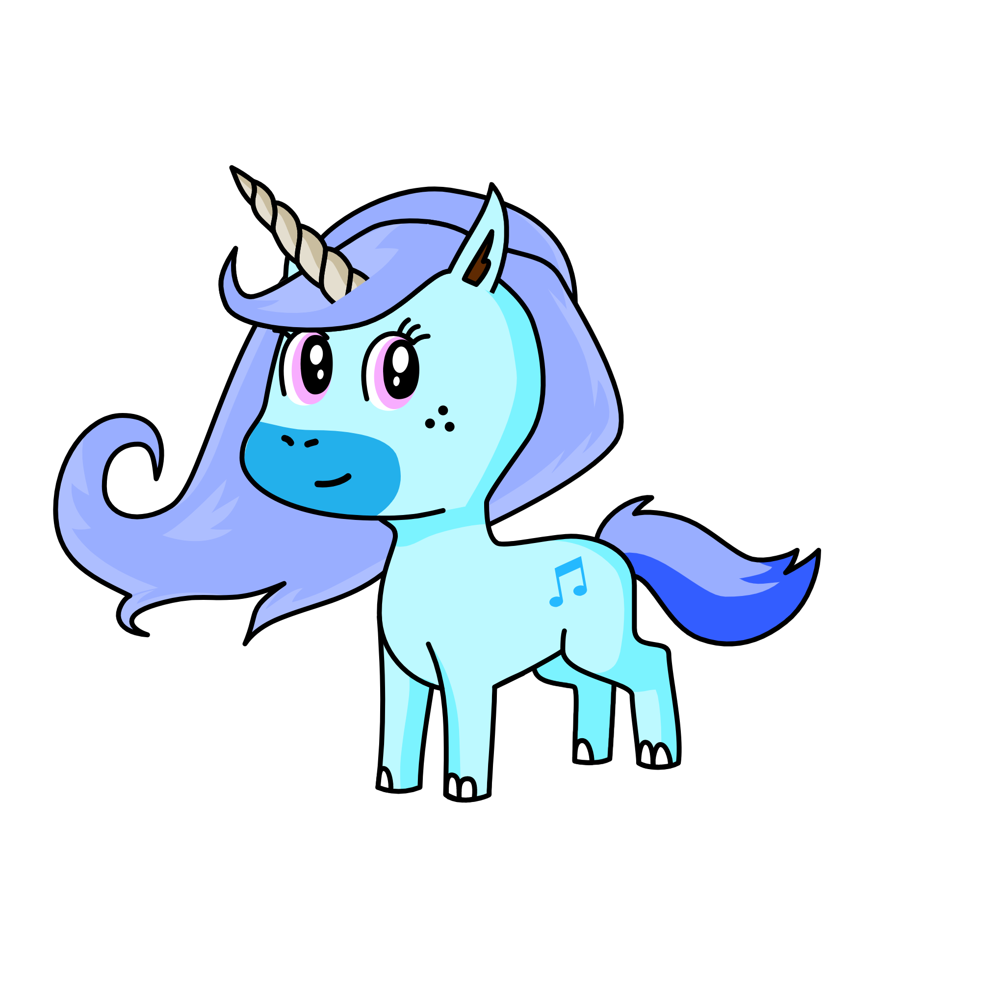 flufy, the unicorn