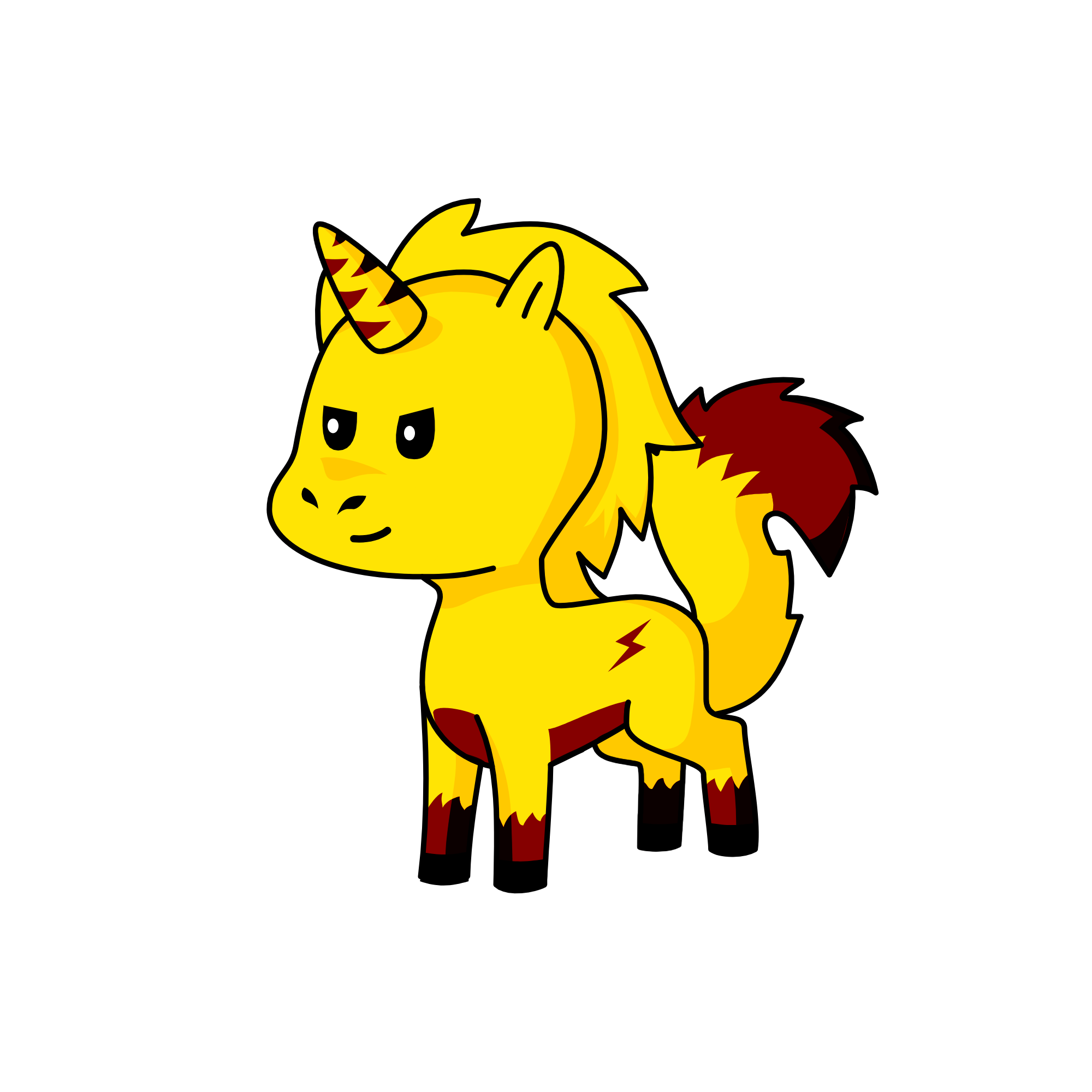 pikachu/unicorn, the unicorn