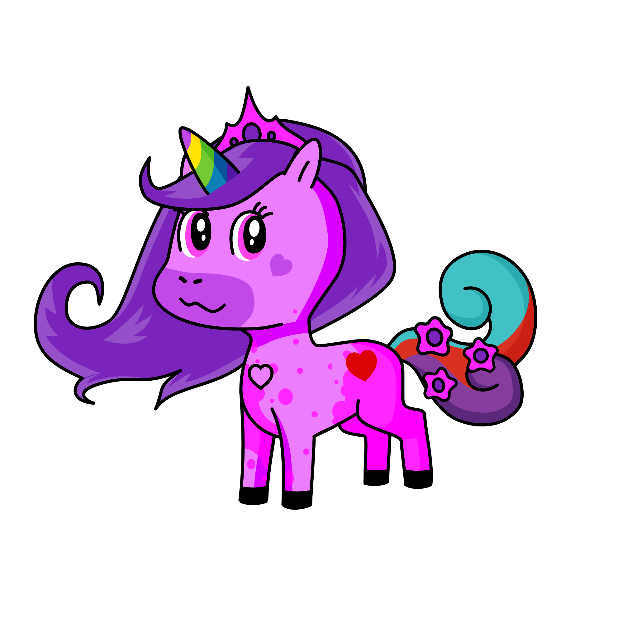 LA PRINCESA DEL BOSQUE, the unicorn