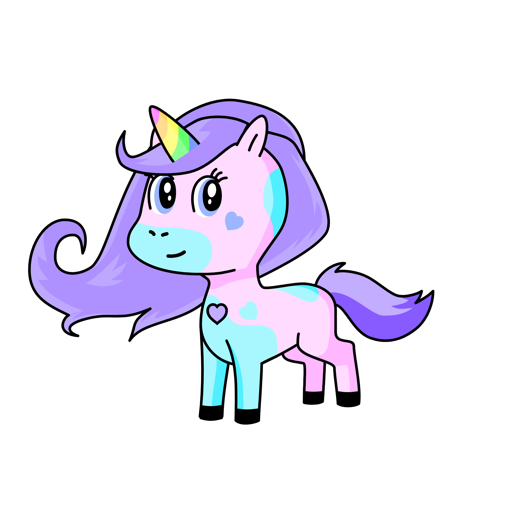 Cotton Candie, the unicorn