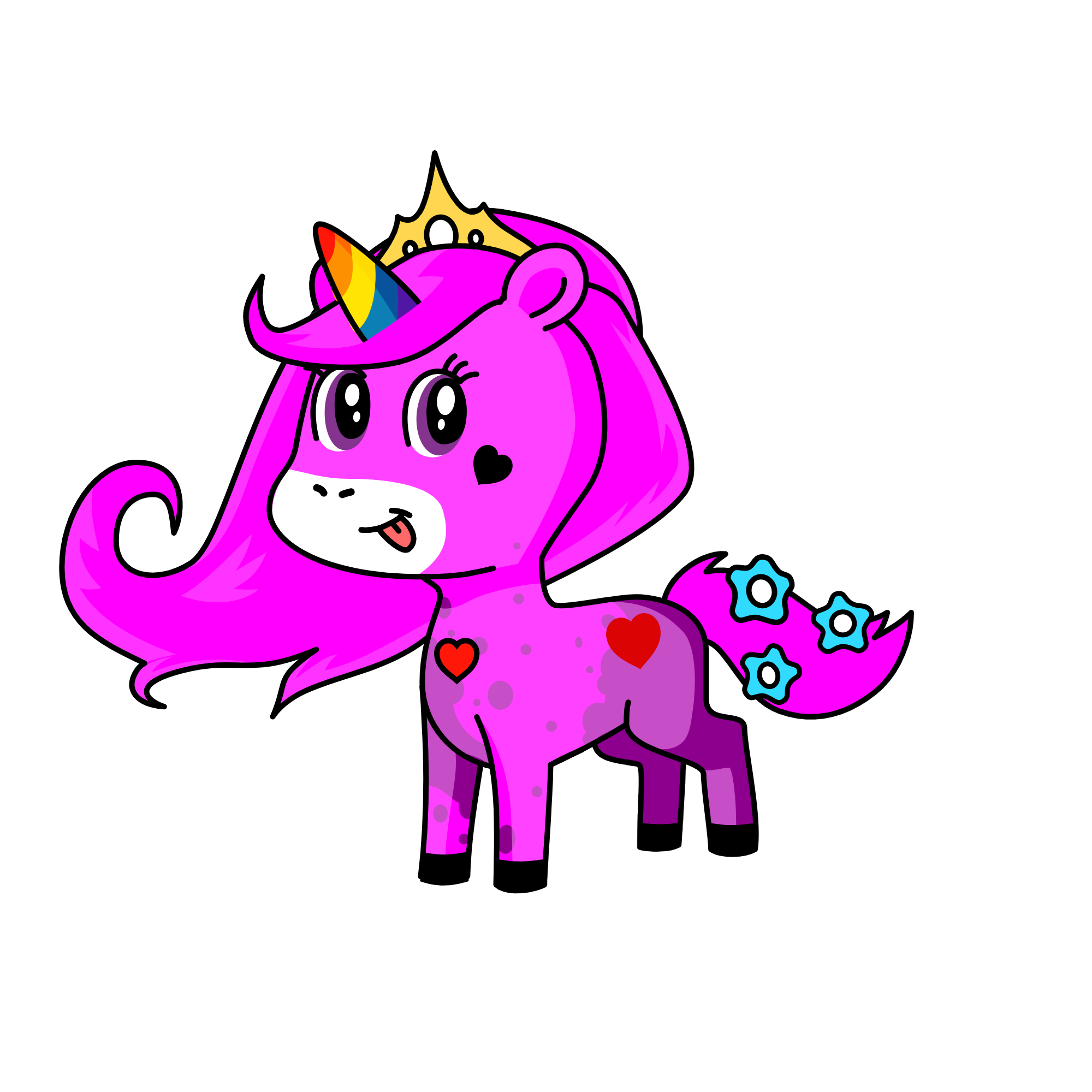 Princess Pinkpurple, the unicorn