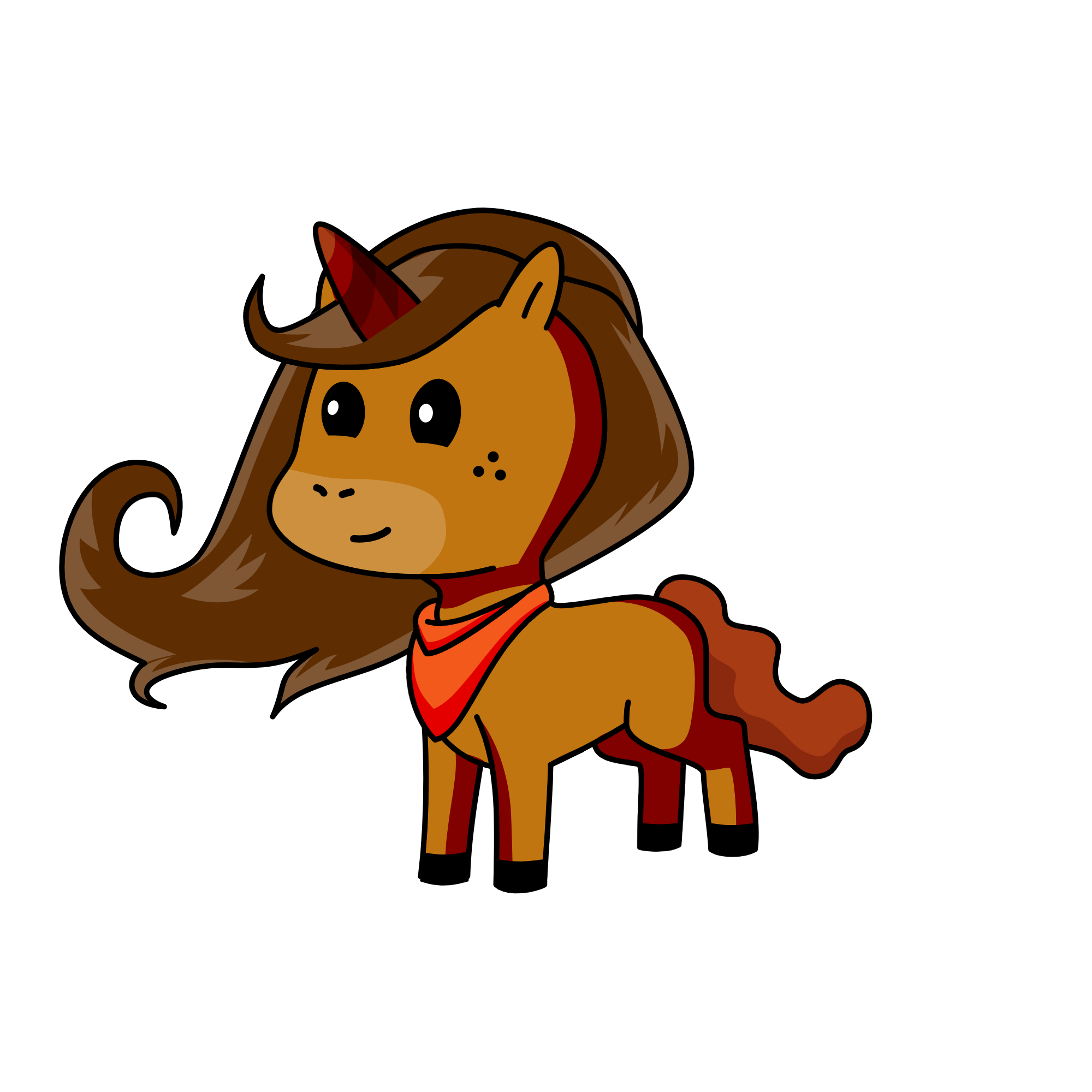 Cowgirl Brownie, the unicorn