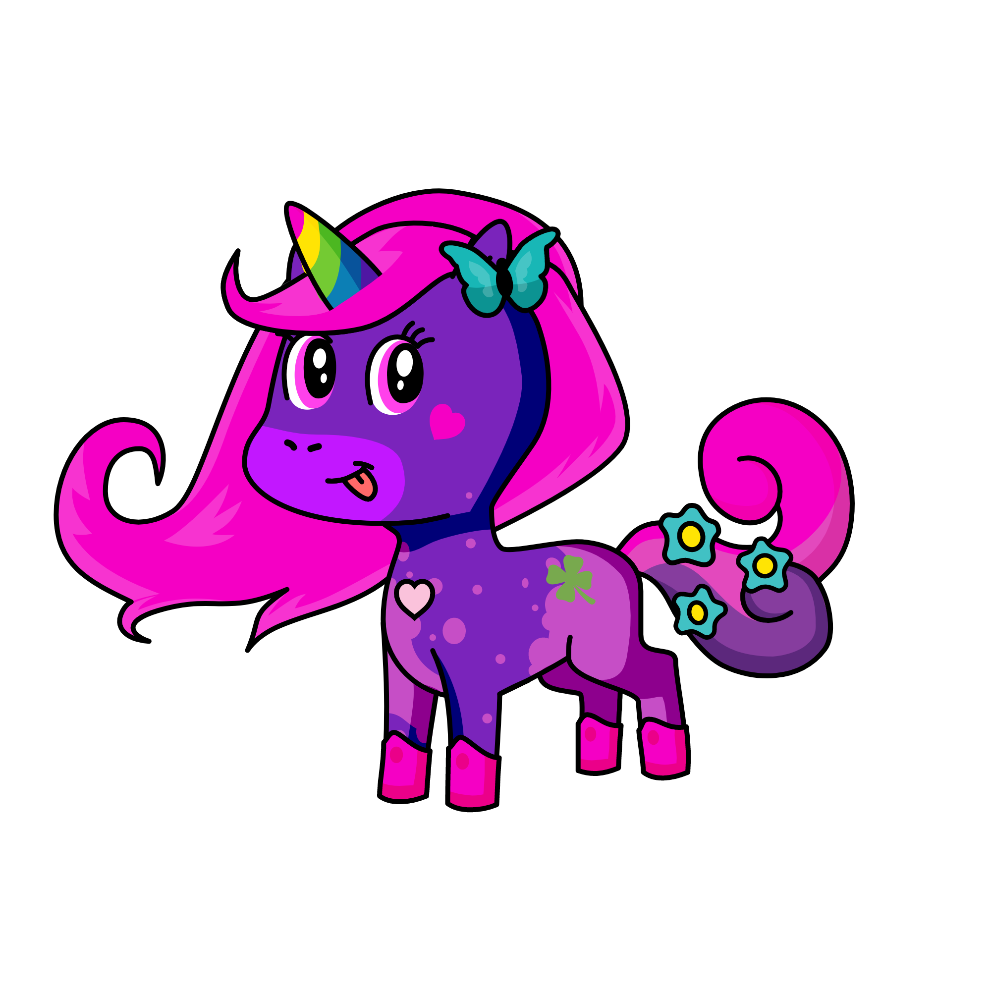Flowercorn, the unicorn