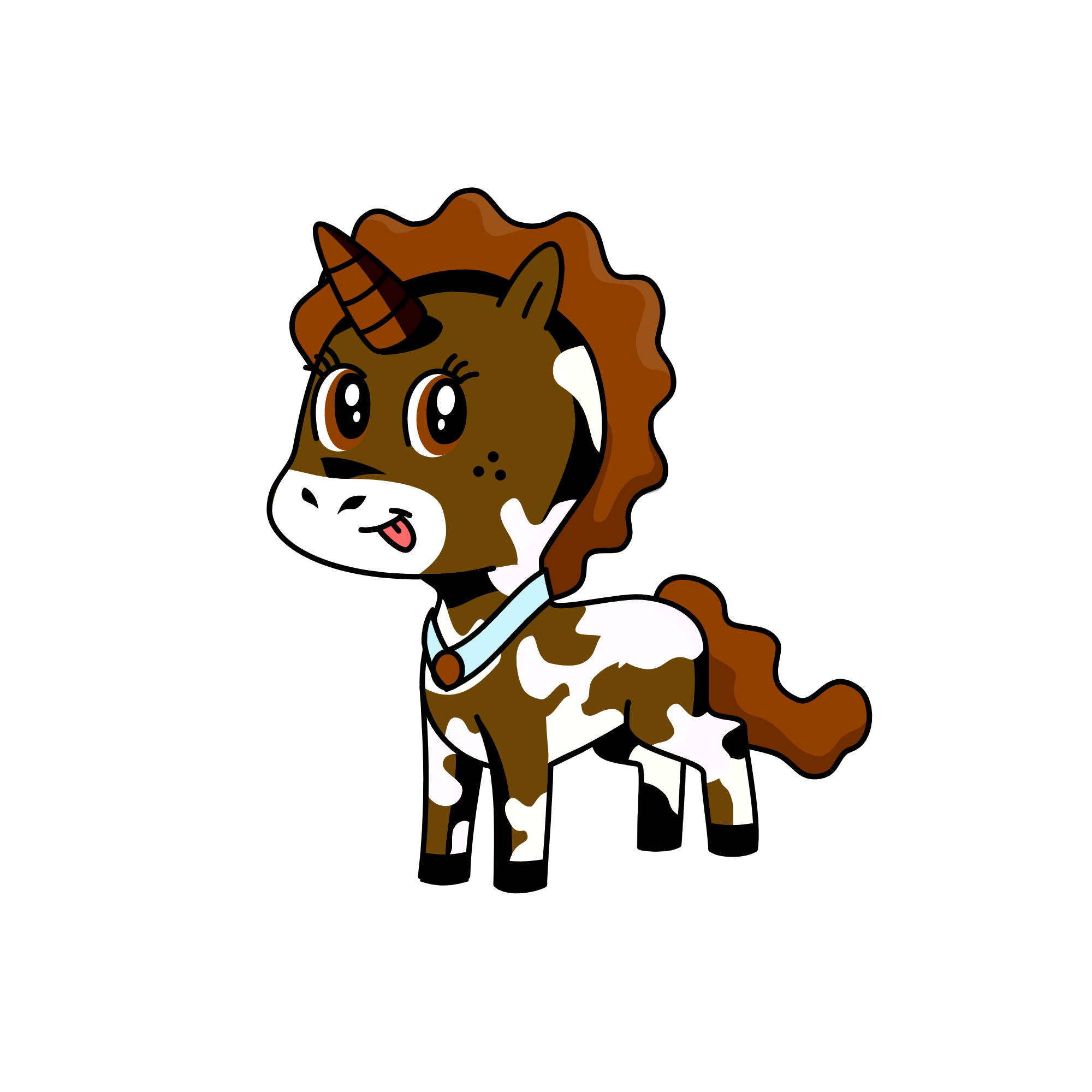 Choco the Chocolate Unicorn cow, the unicorn