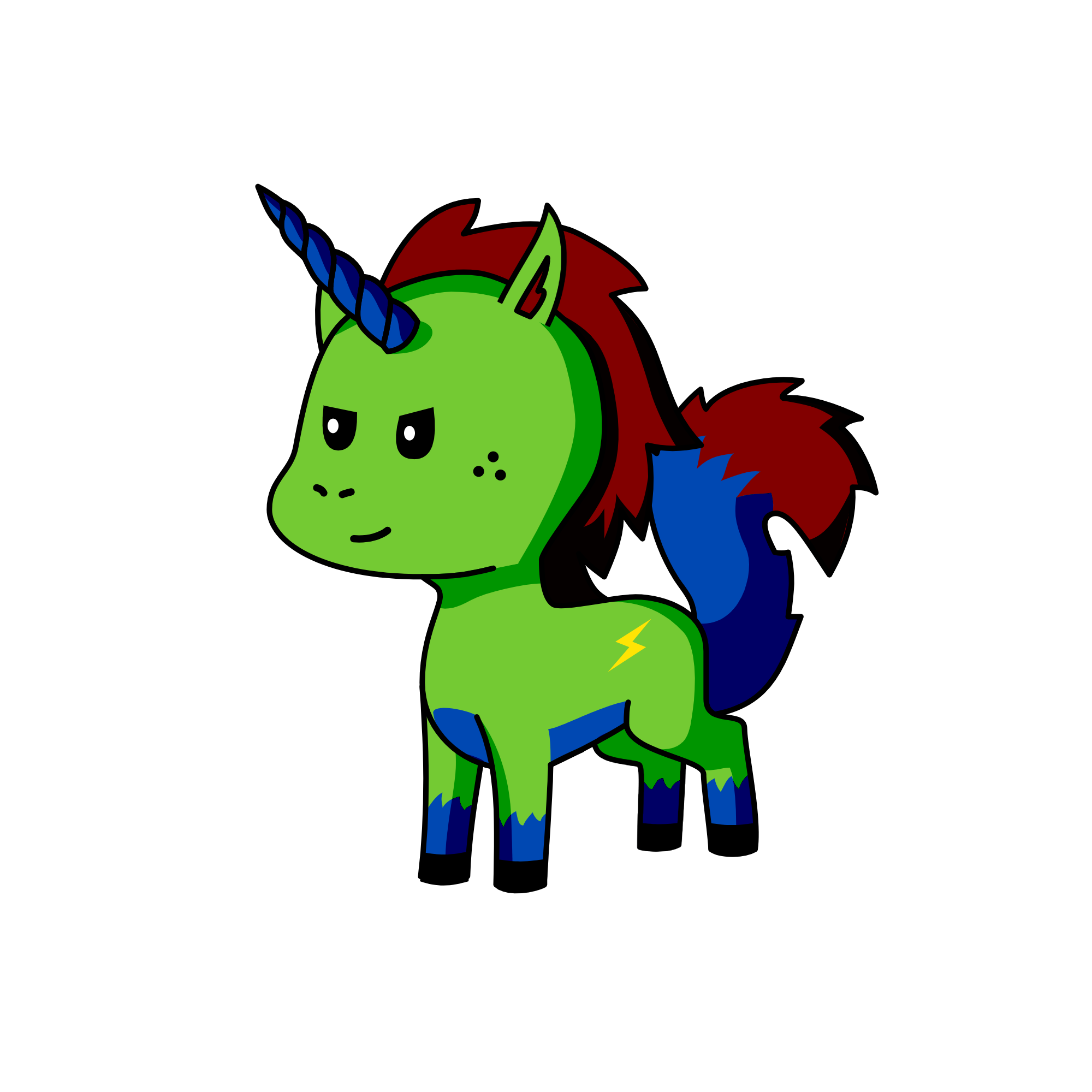 Super Luigi, the unicorn