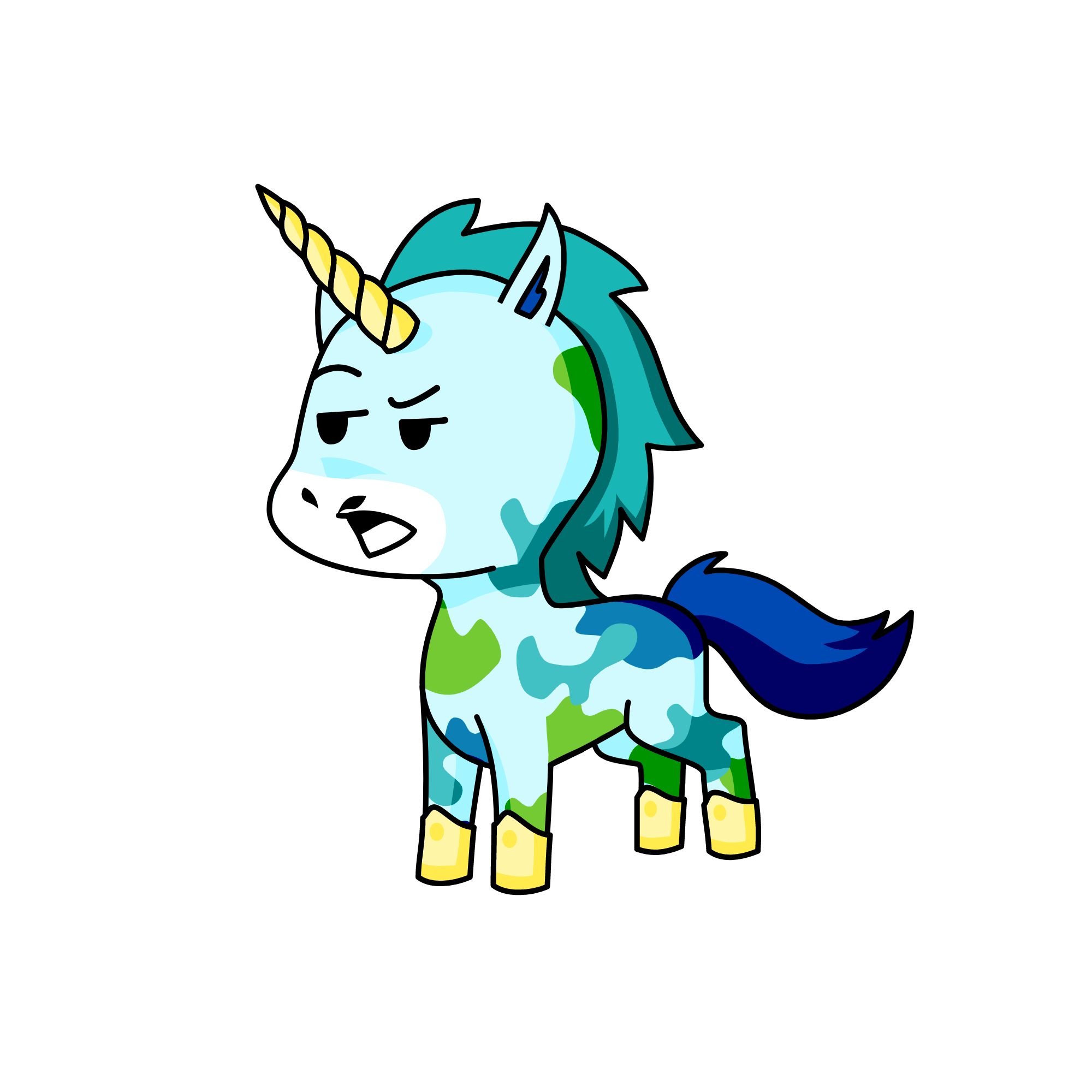 the weird guy, the unicorn