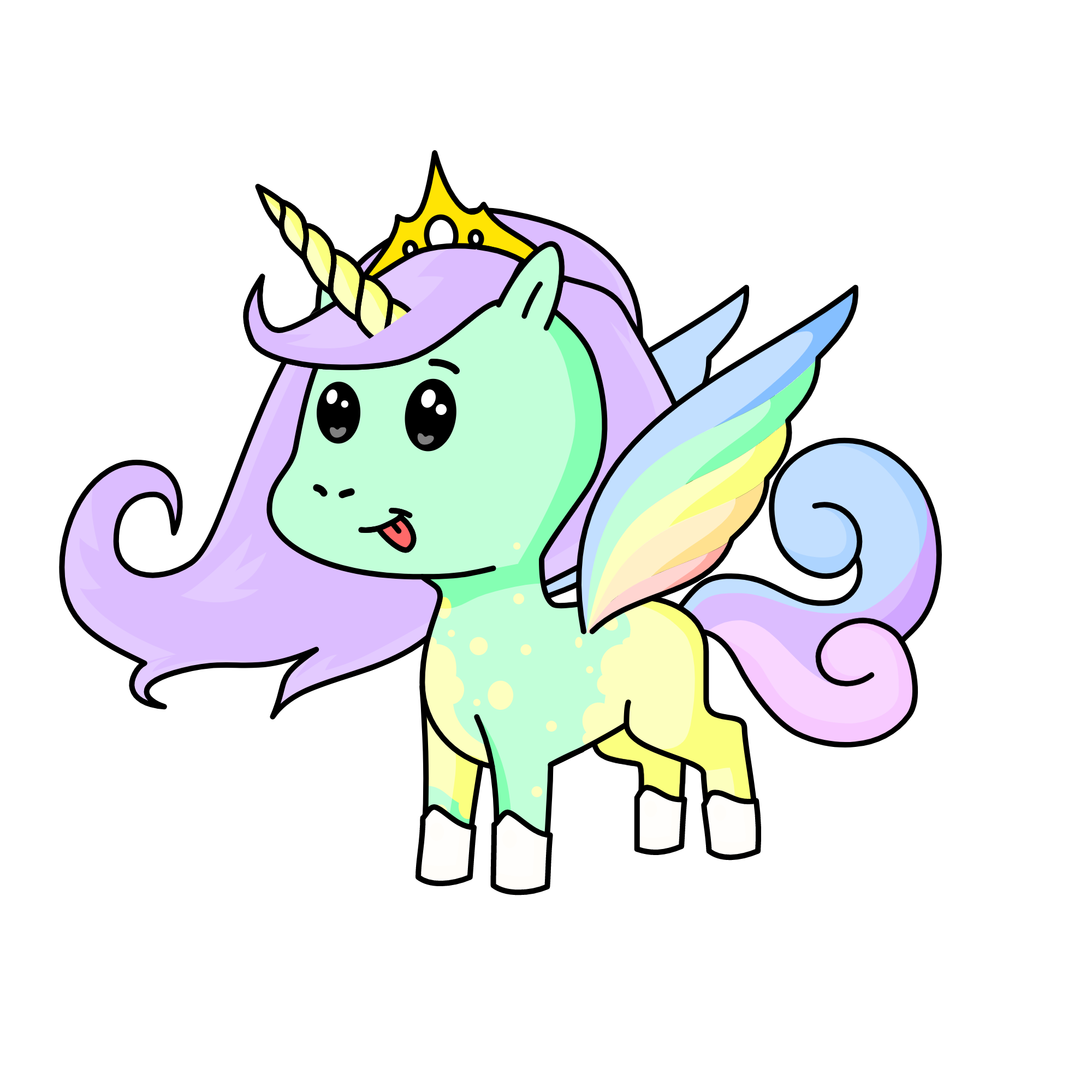 Princess Pastel, the unicorn