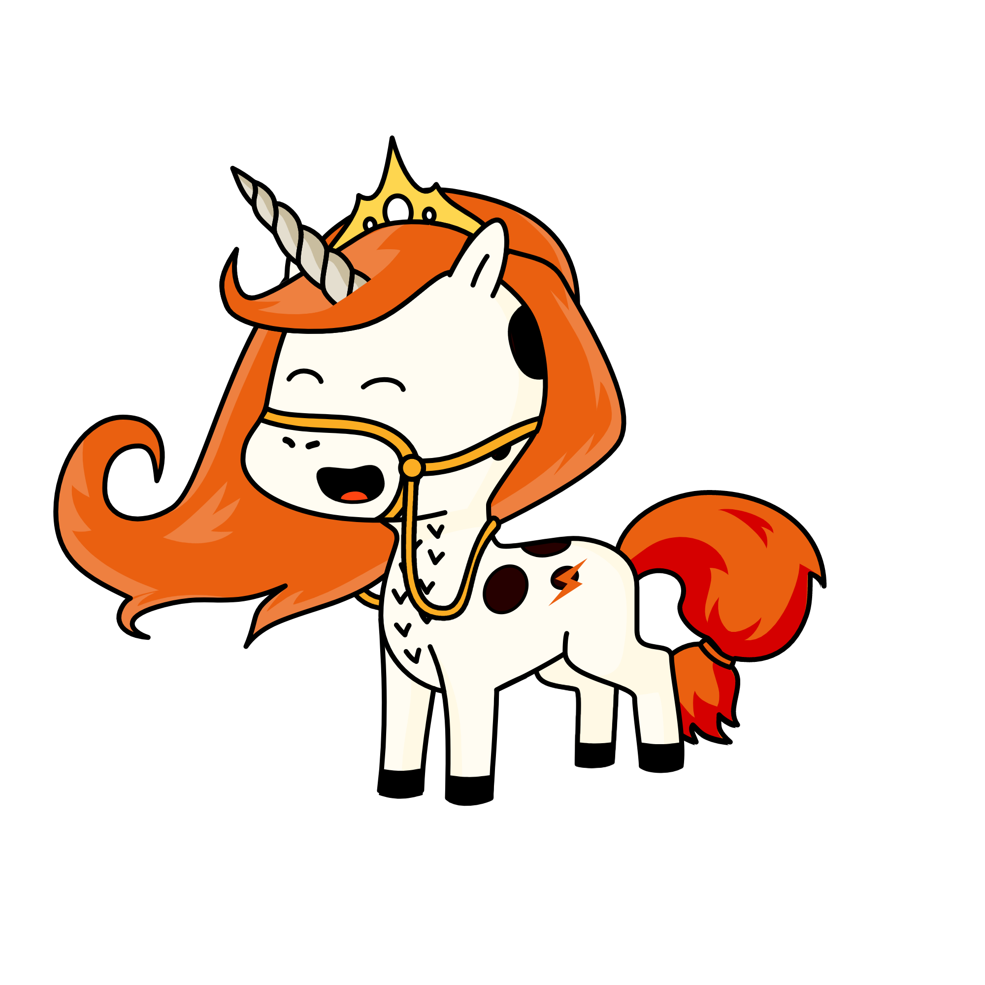 :v, the unicorn