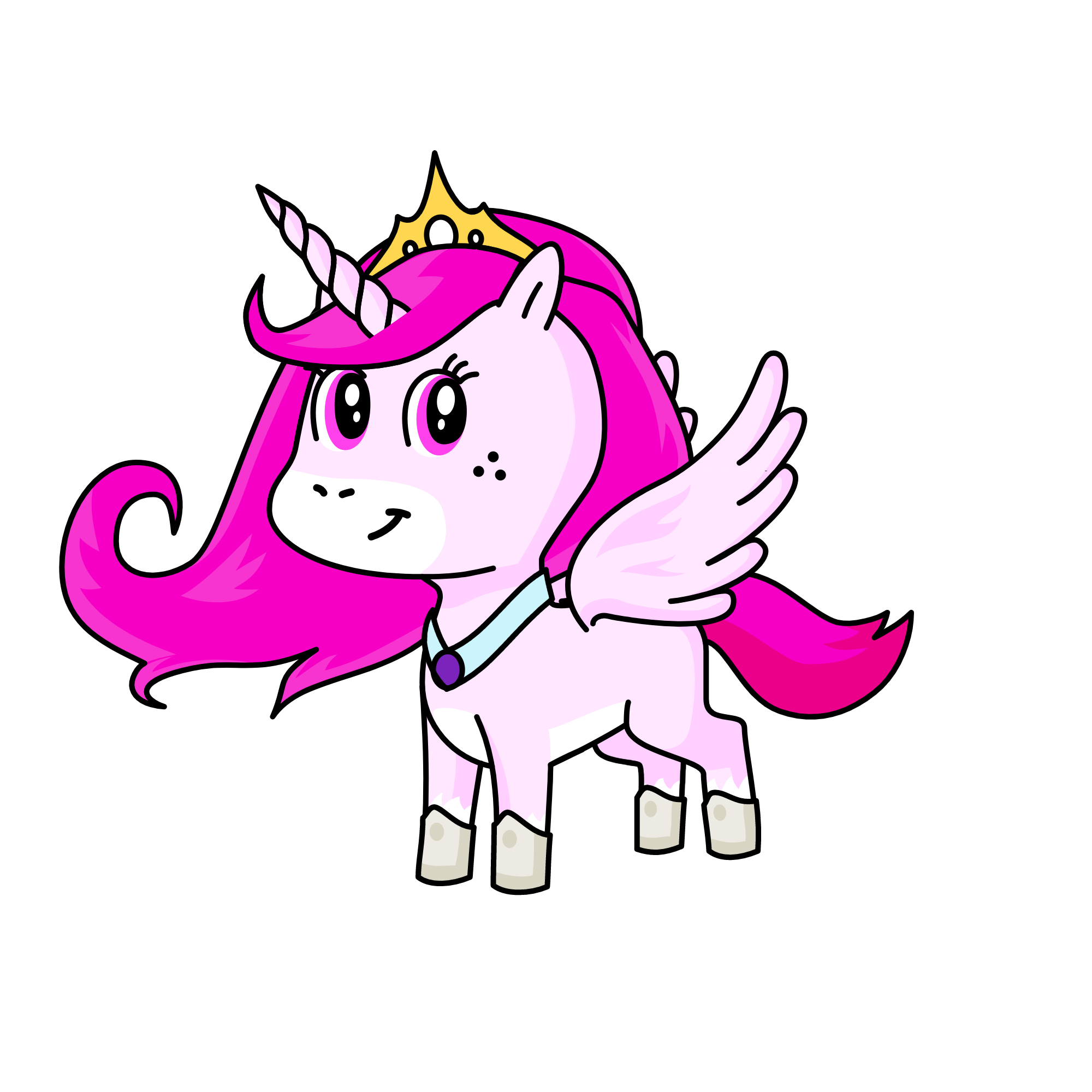 SnowPink, the unicorn