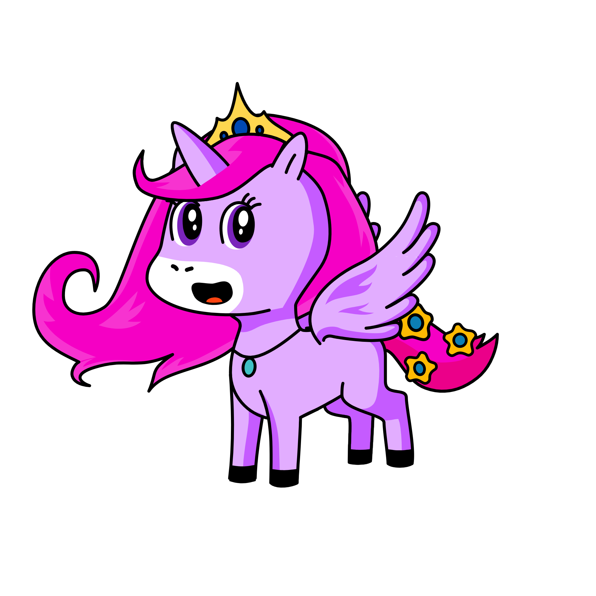 queen of happiness, the unicorn