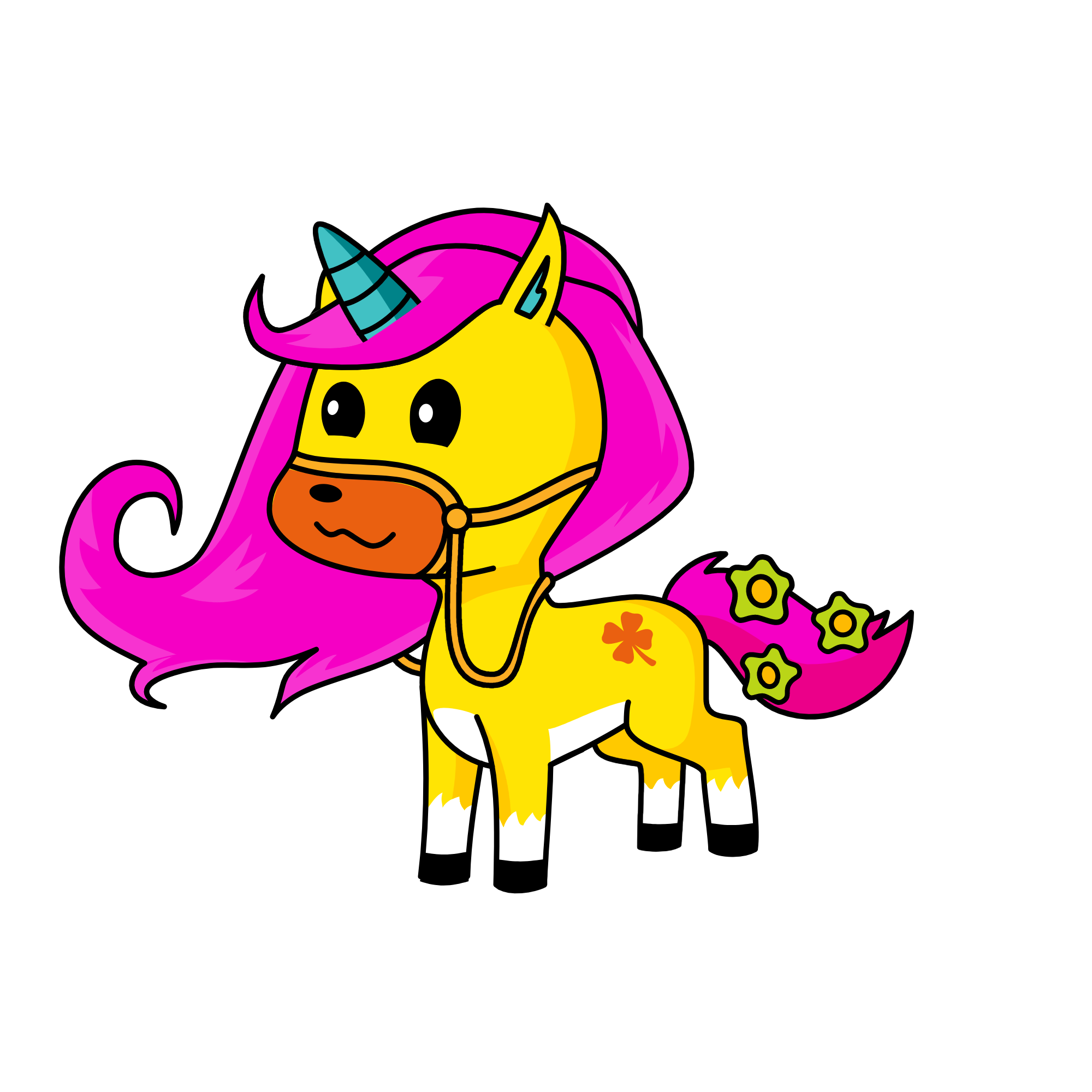 white blew, the unicorn