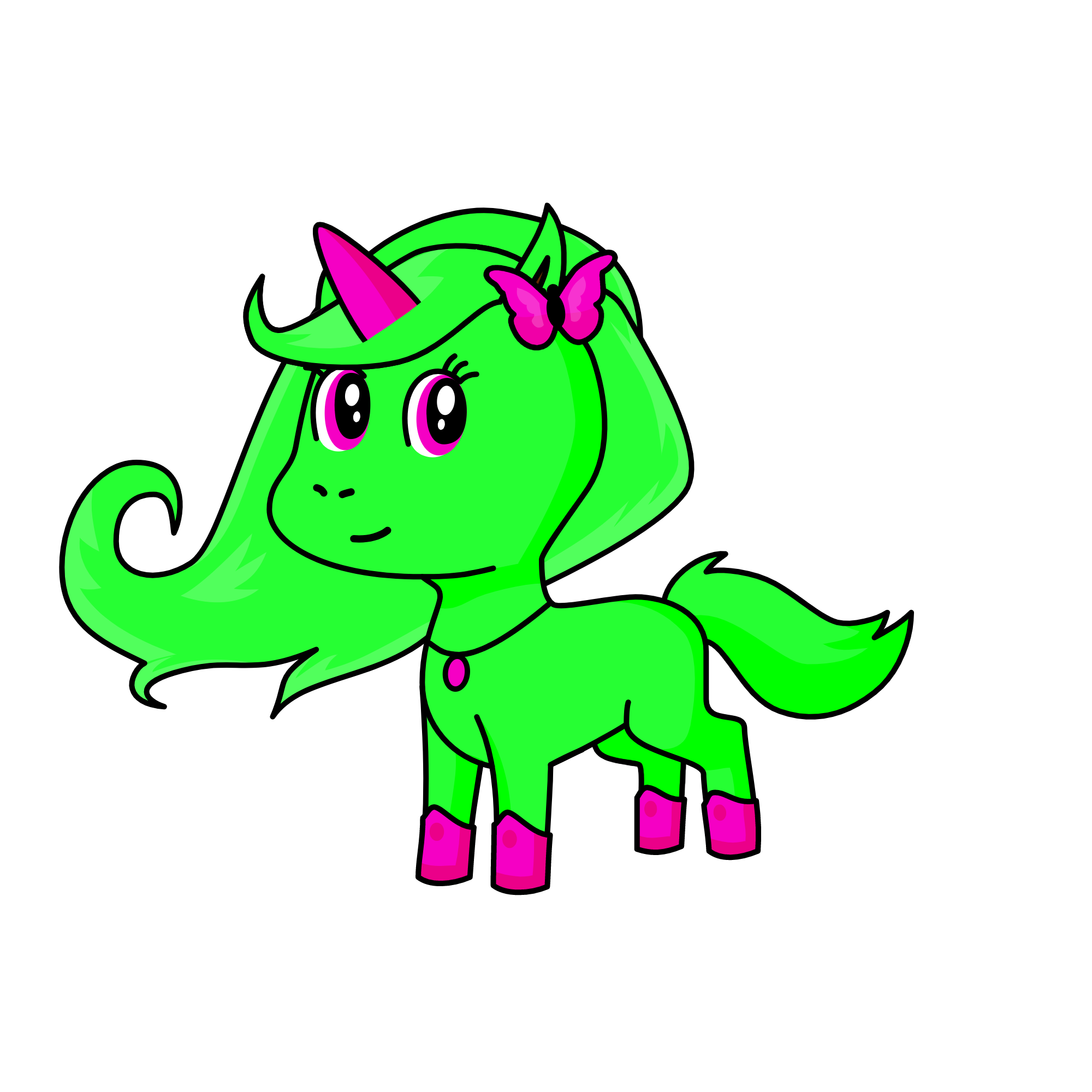 Apple blossom, the unicorn