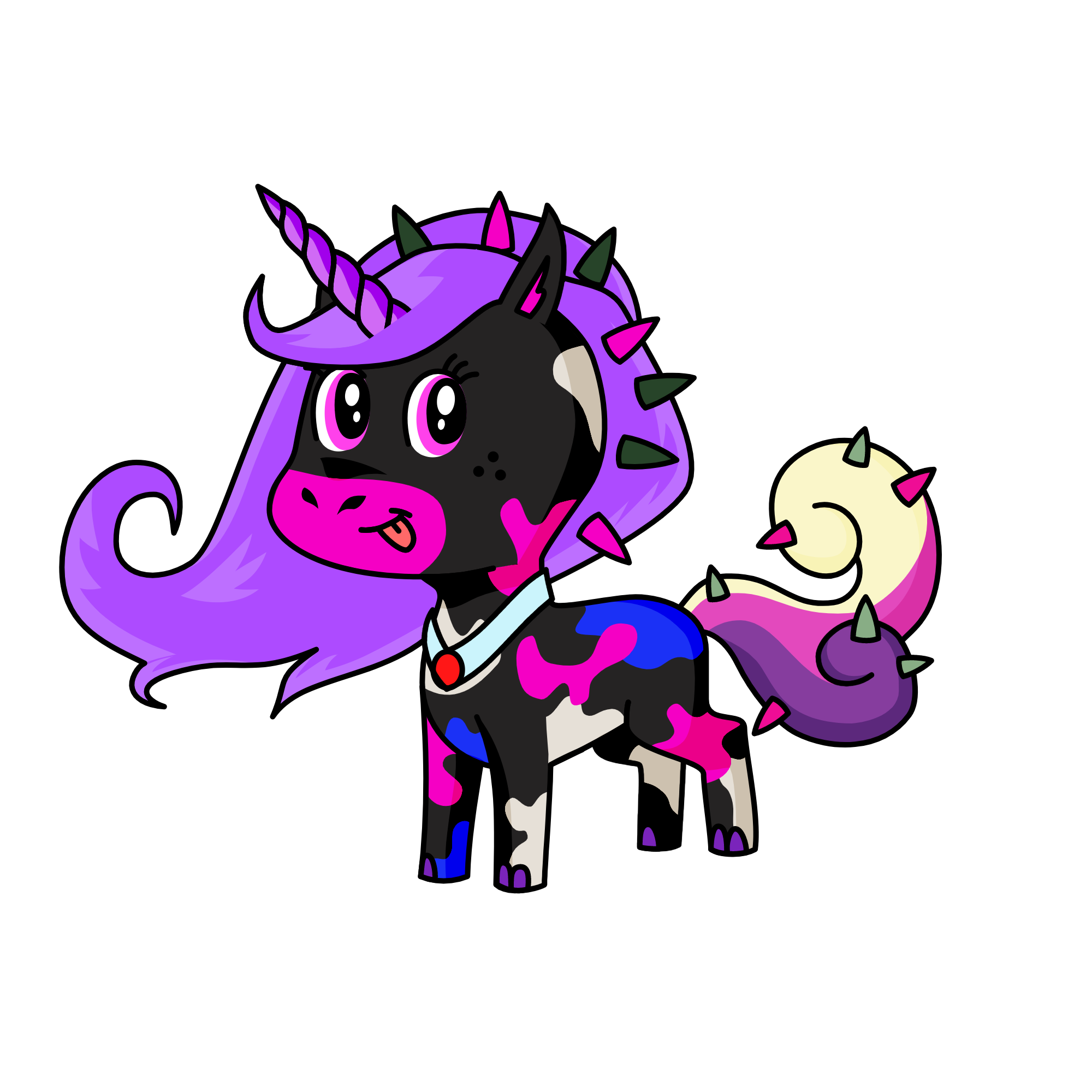 purple, the unicorn