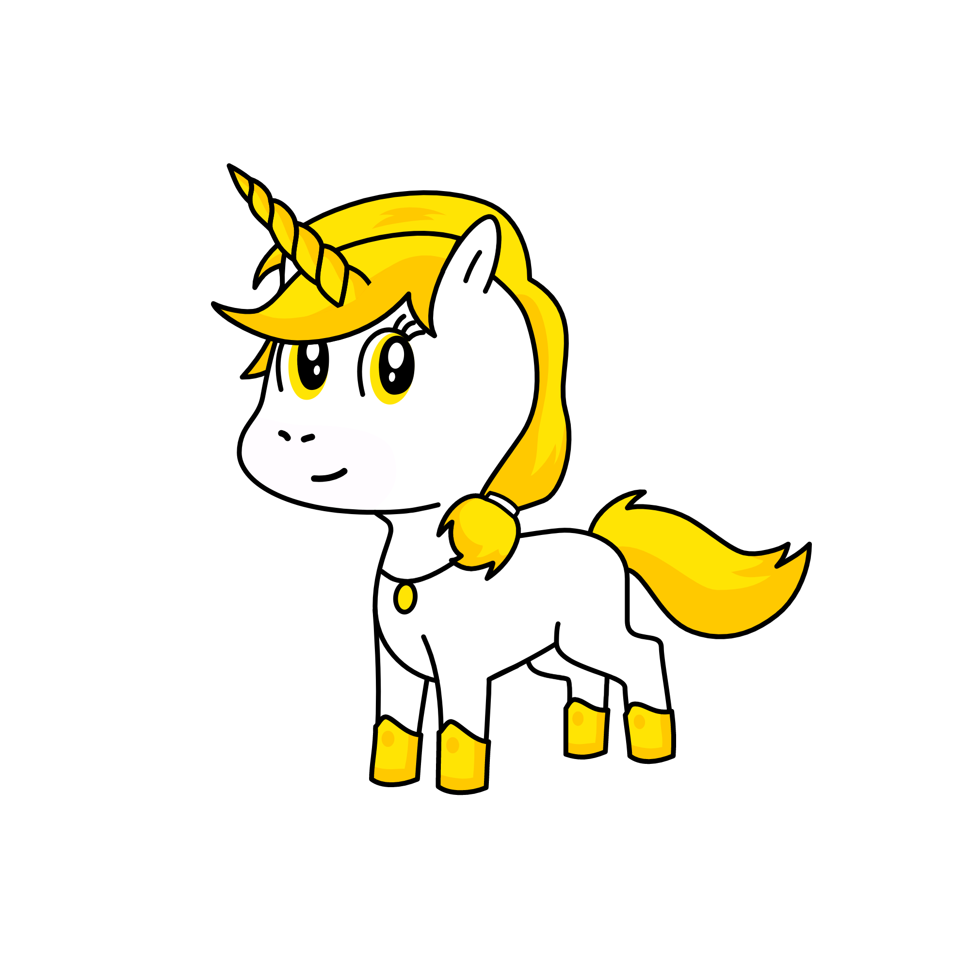 yellowhearts, the unicorn