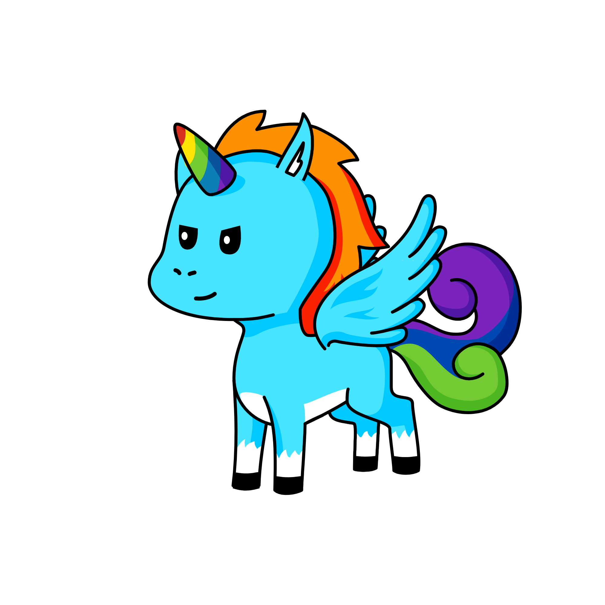 Real RainbowDash :))), the unicorn