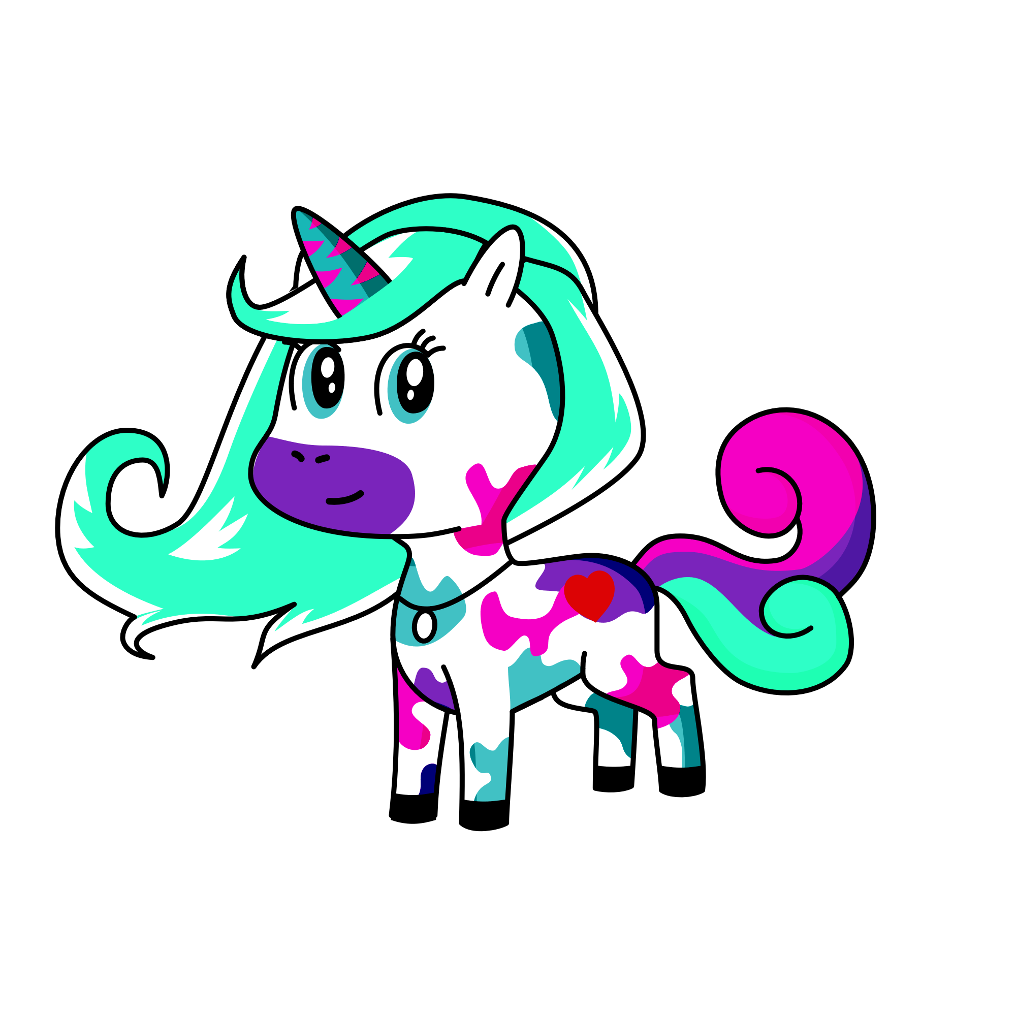 Dazzle, the unicorn