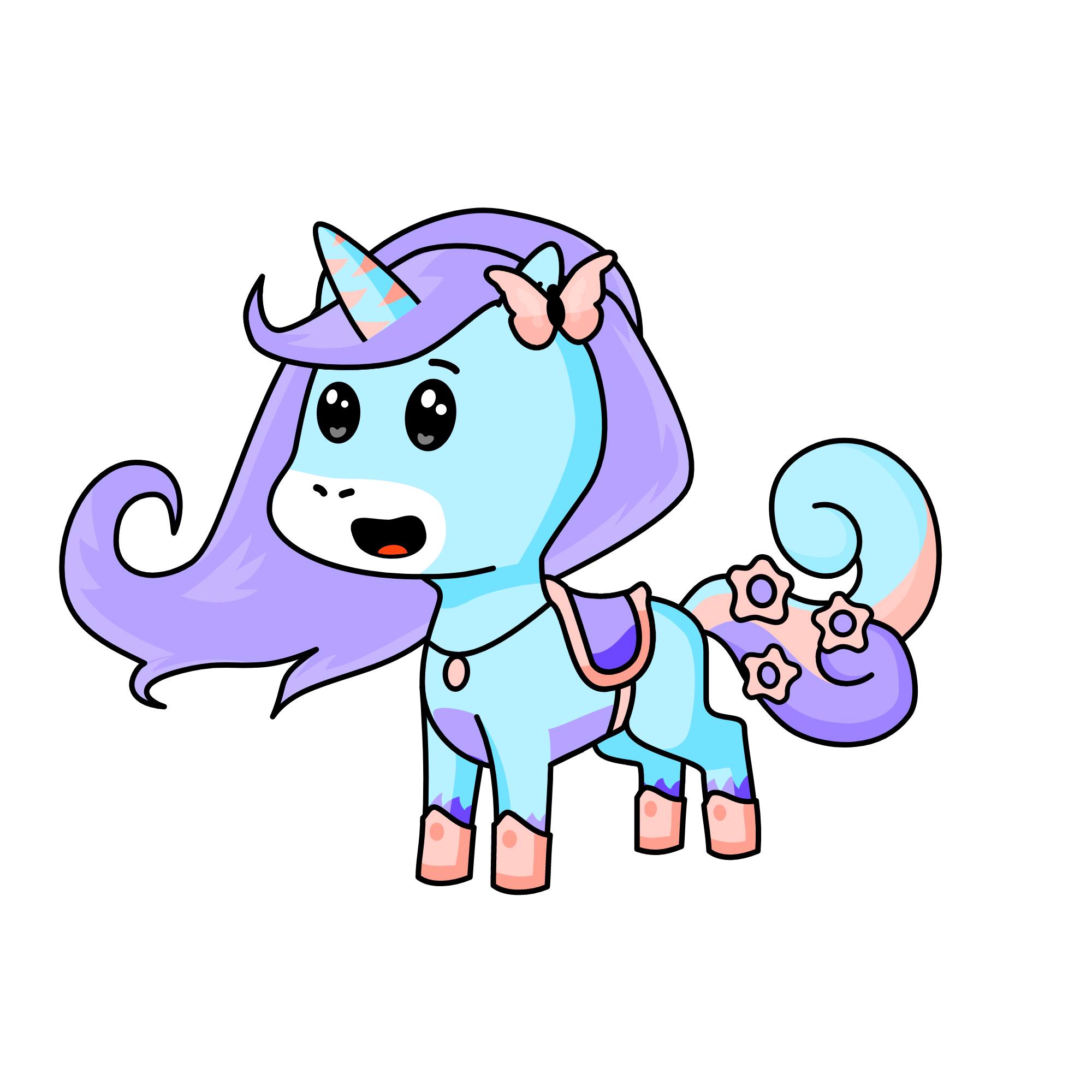 Snowy Hooves, the unicorn