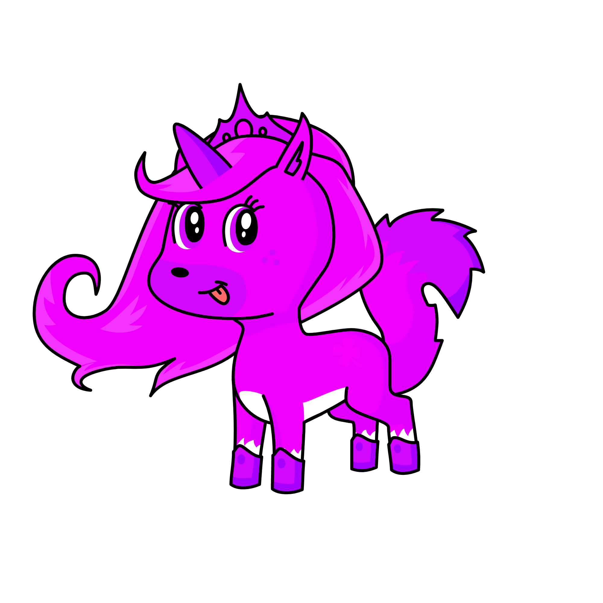 pink, the unicorn