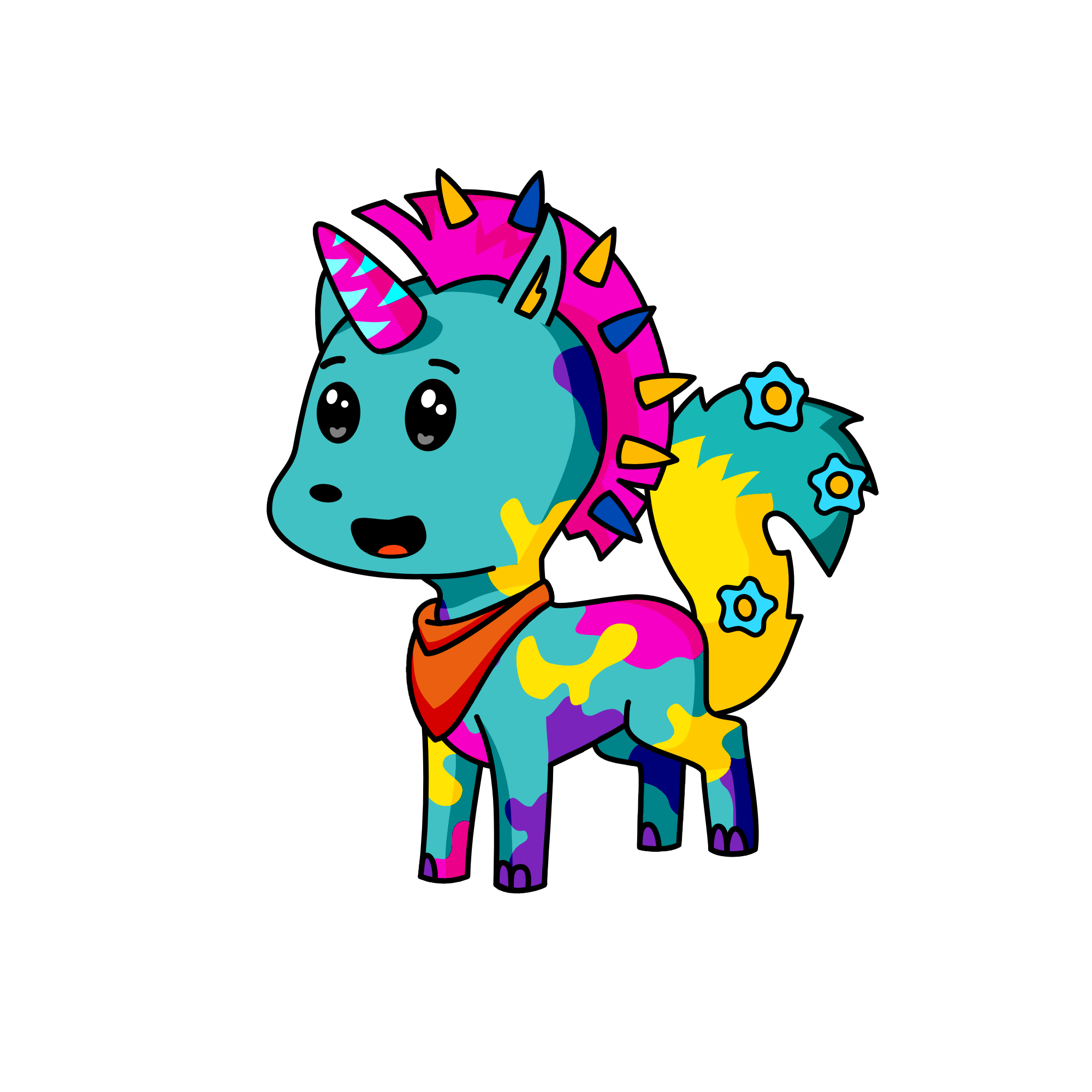 snowy, the unicorn