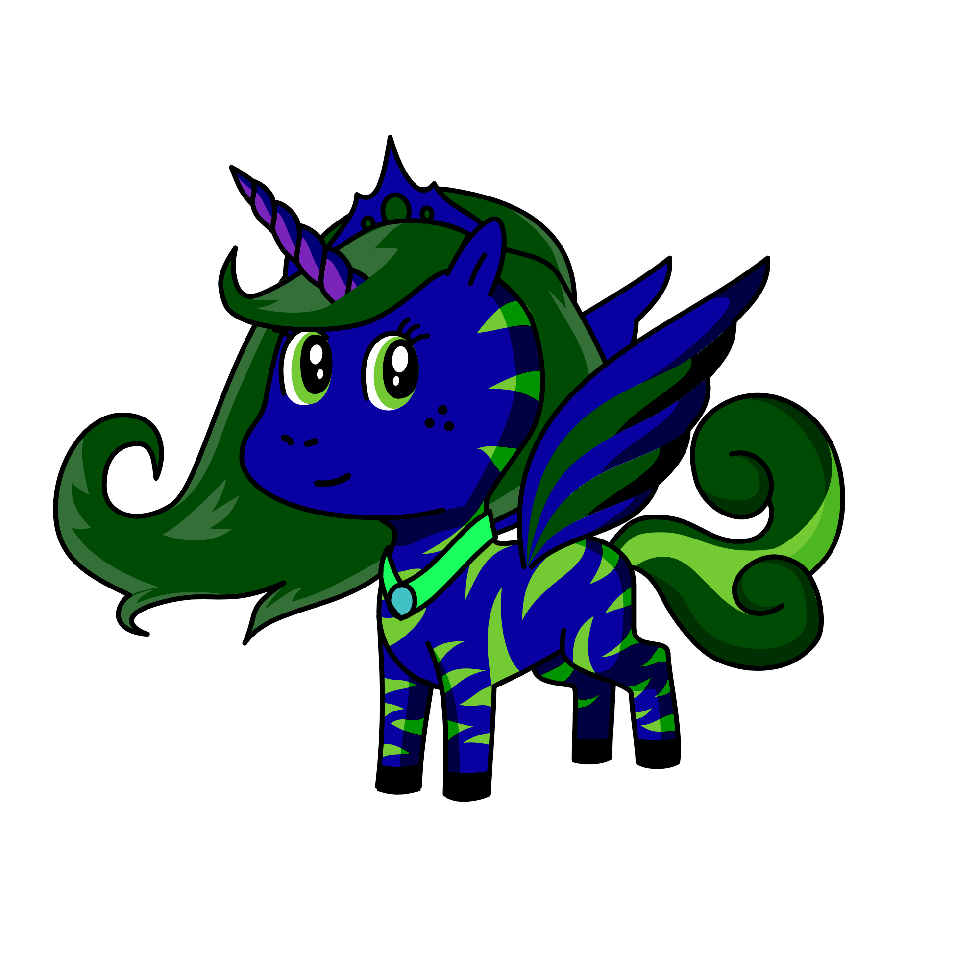 Glitter Fly, the unicorn