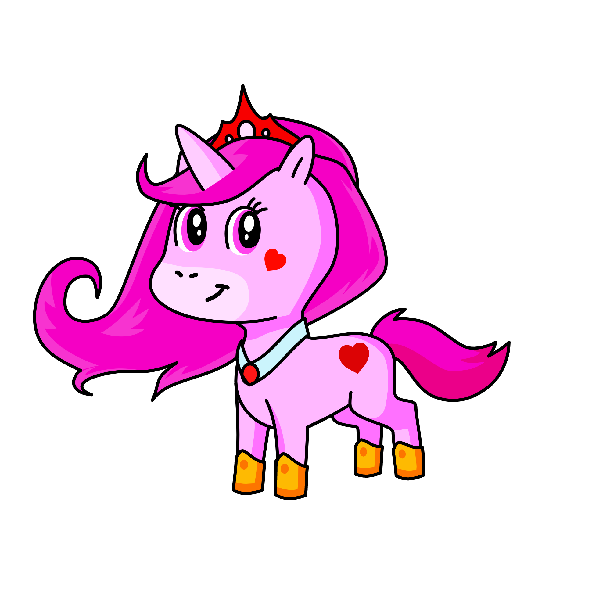 Queen Pinky, the unicorn