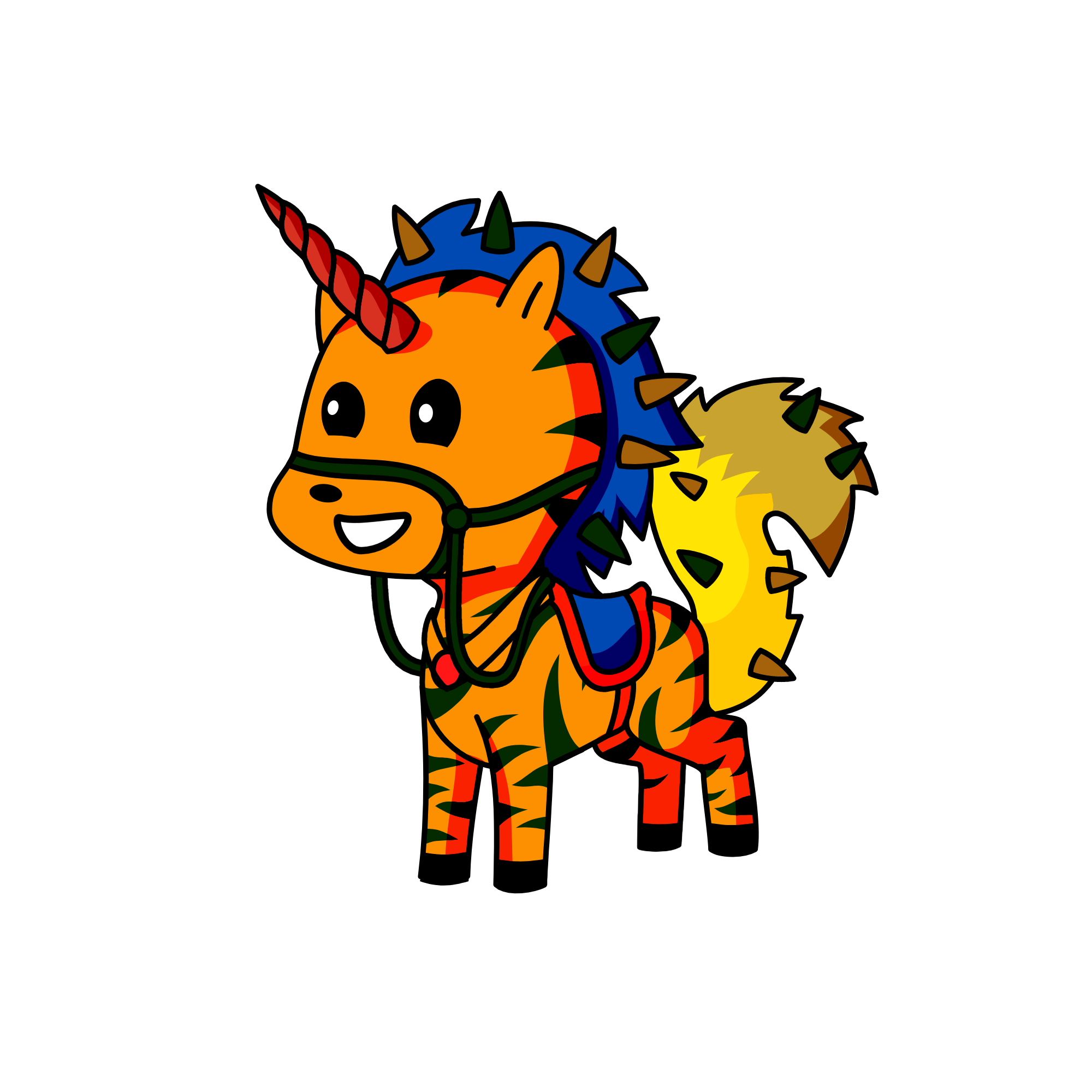 Spiky, the unicorn