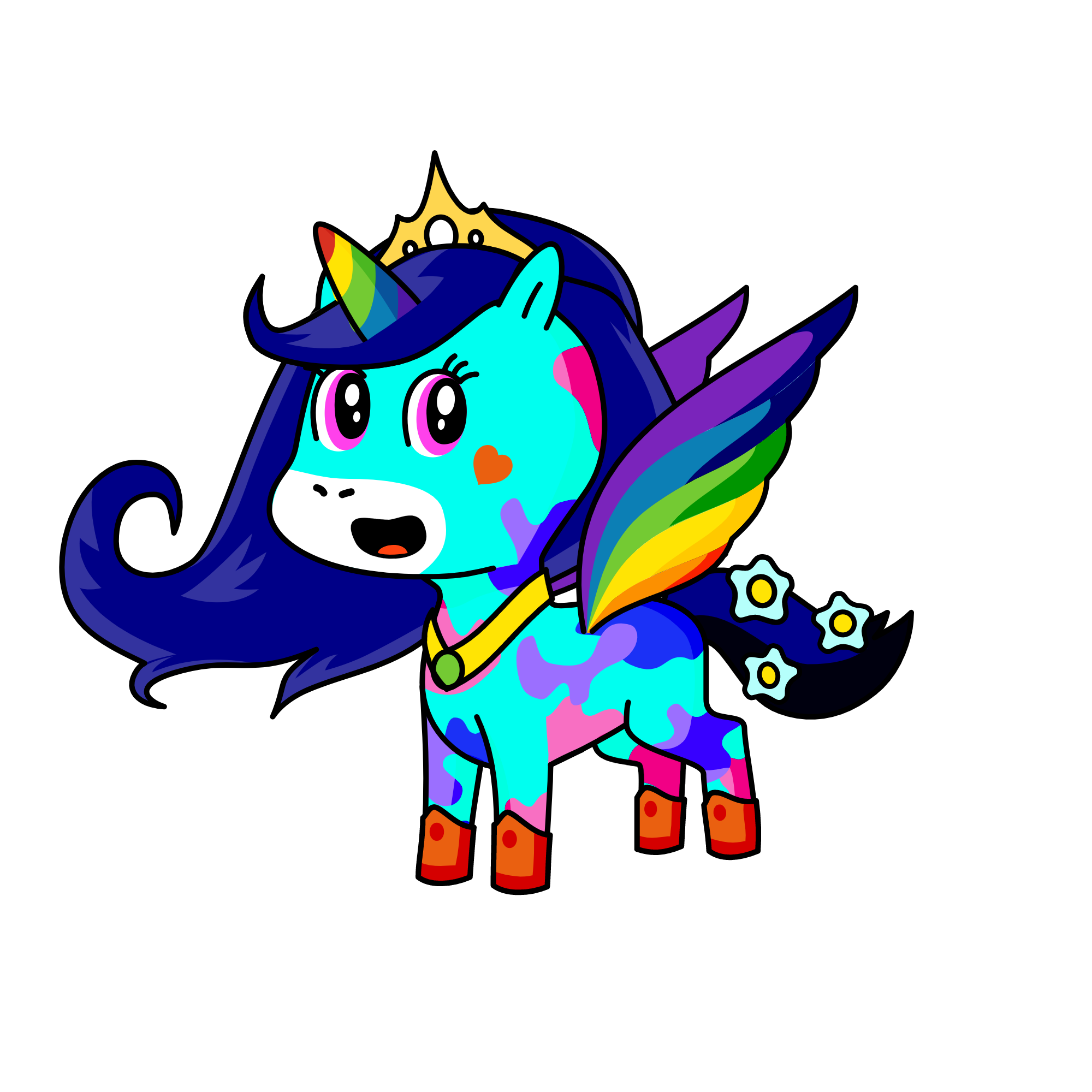 Queen Sparkle, the unicorn