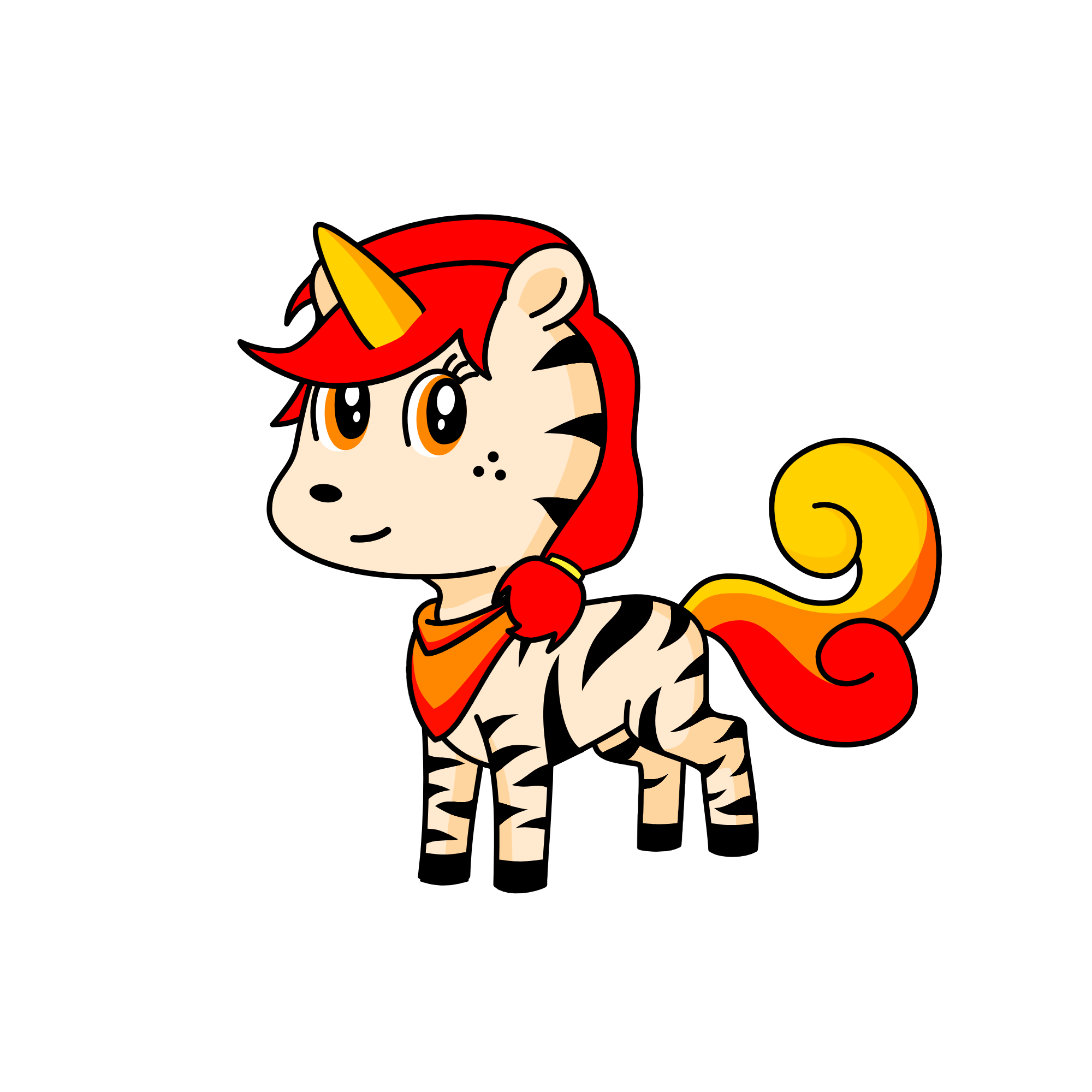 Fire, the unicorn