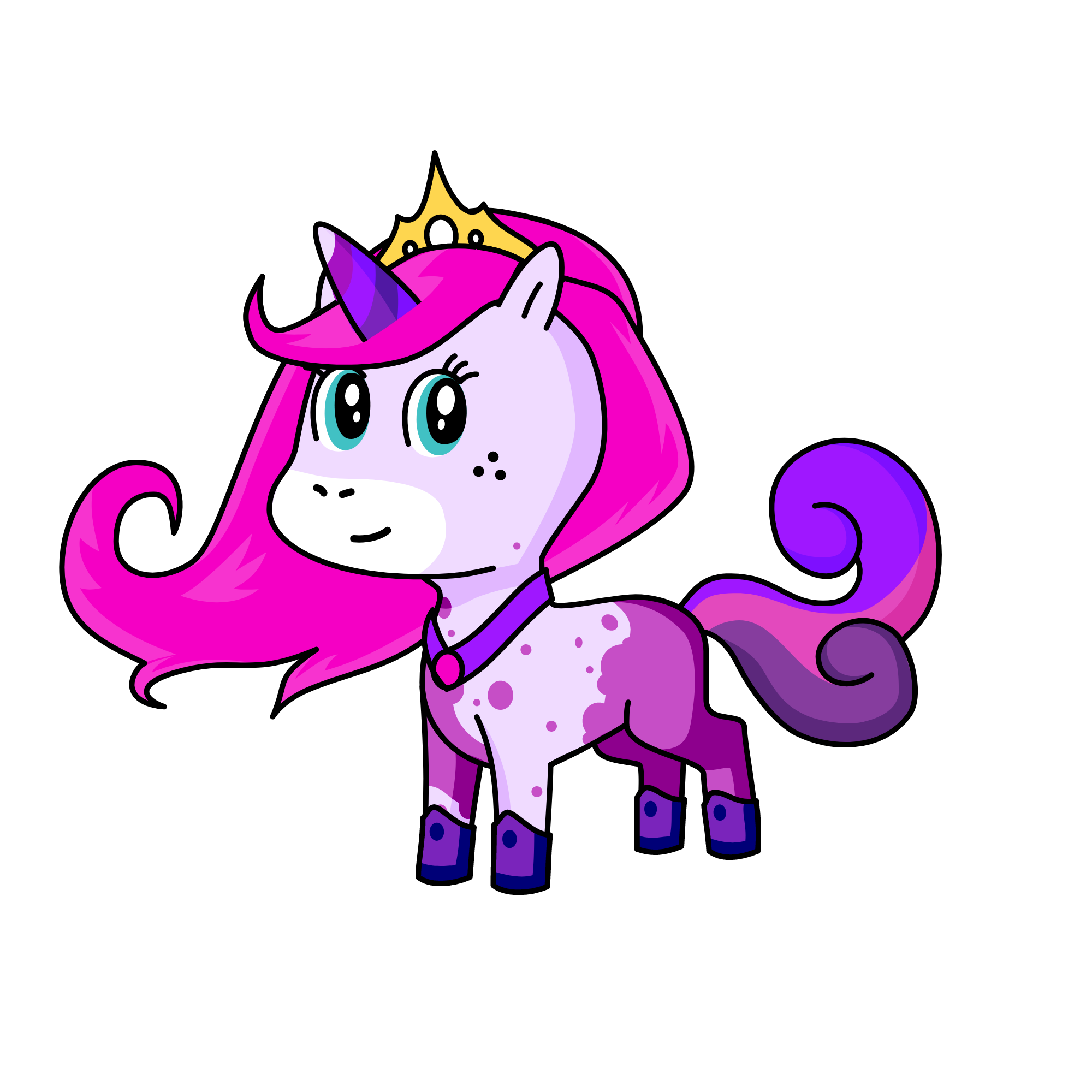 violet, the unicorn