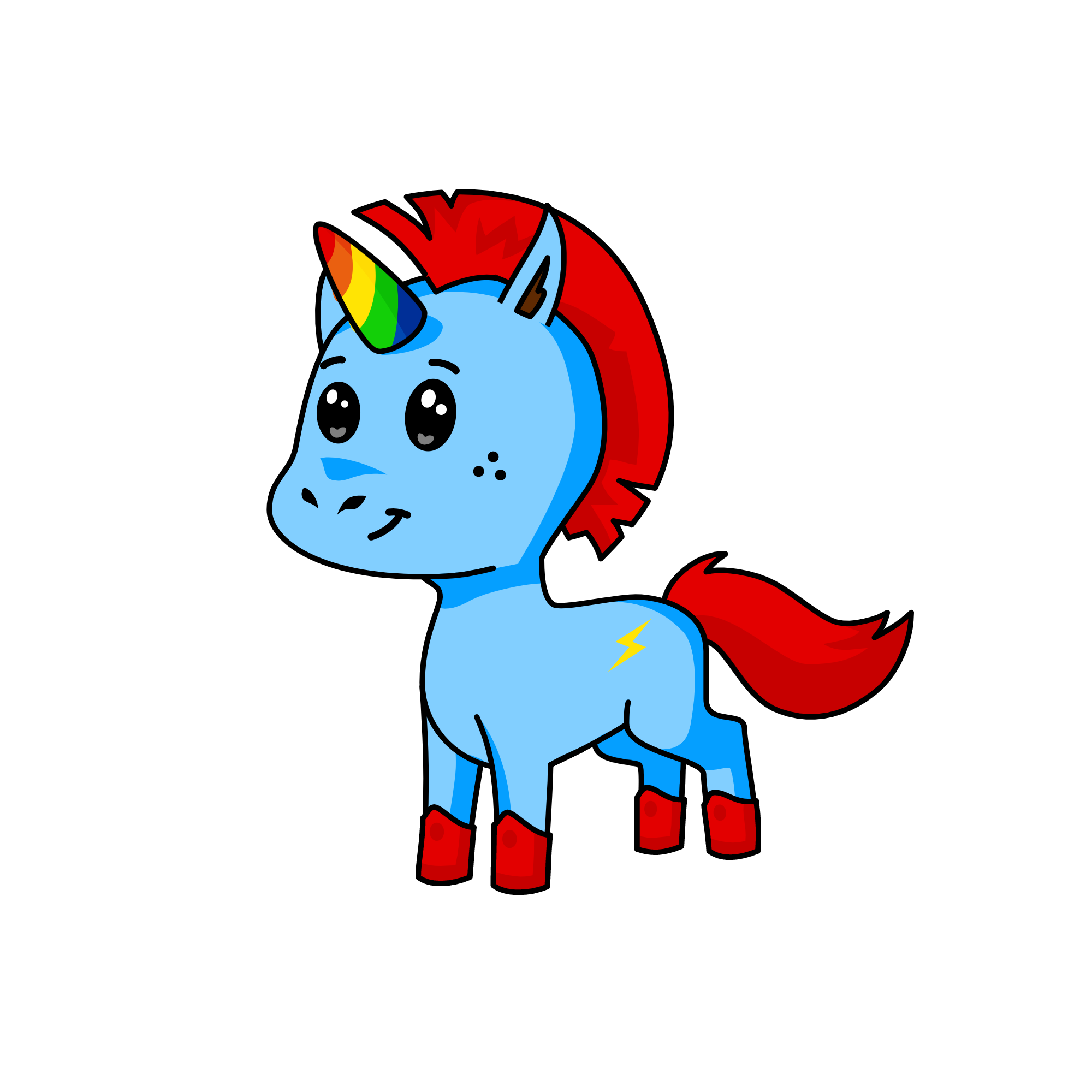 Rainbowdash, the unicorn