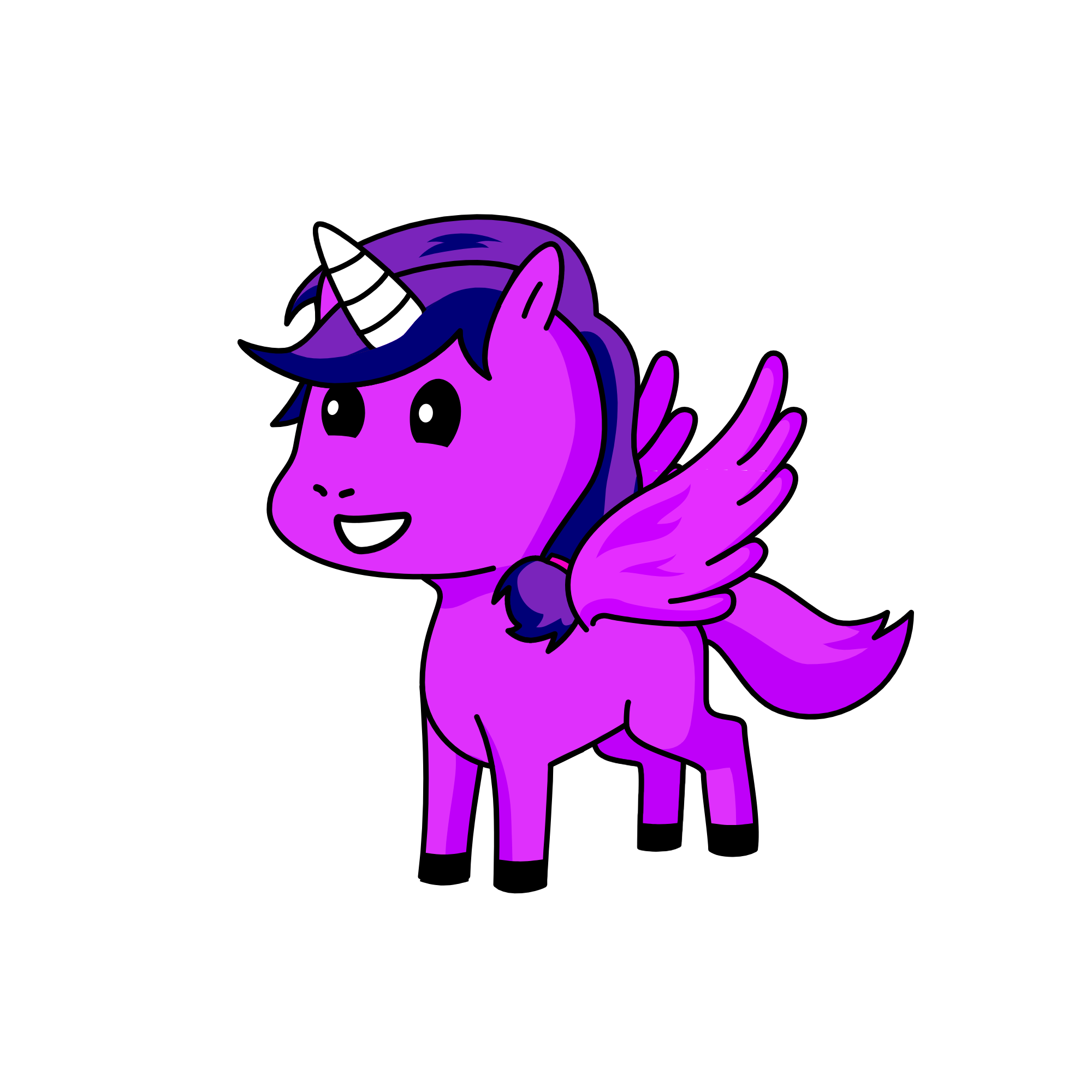 Twilight Sparkle in unicorn version, the unicorn