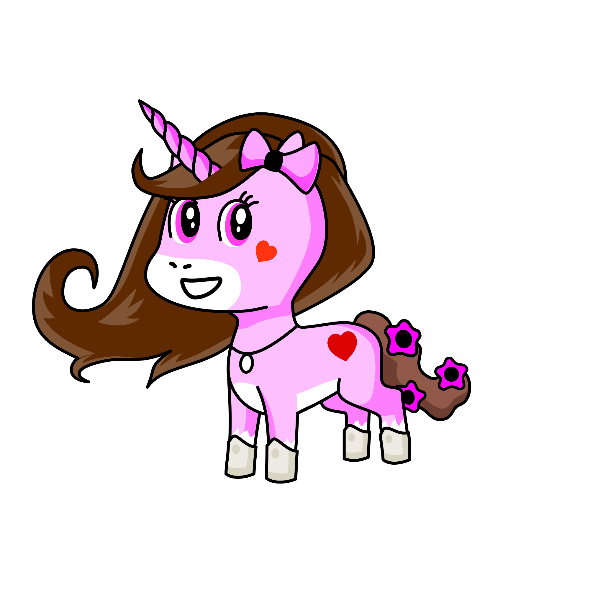Cute love, the unicorn