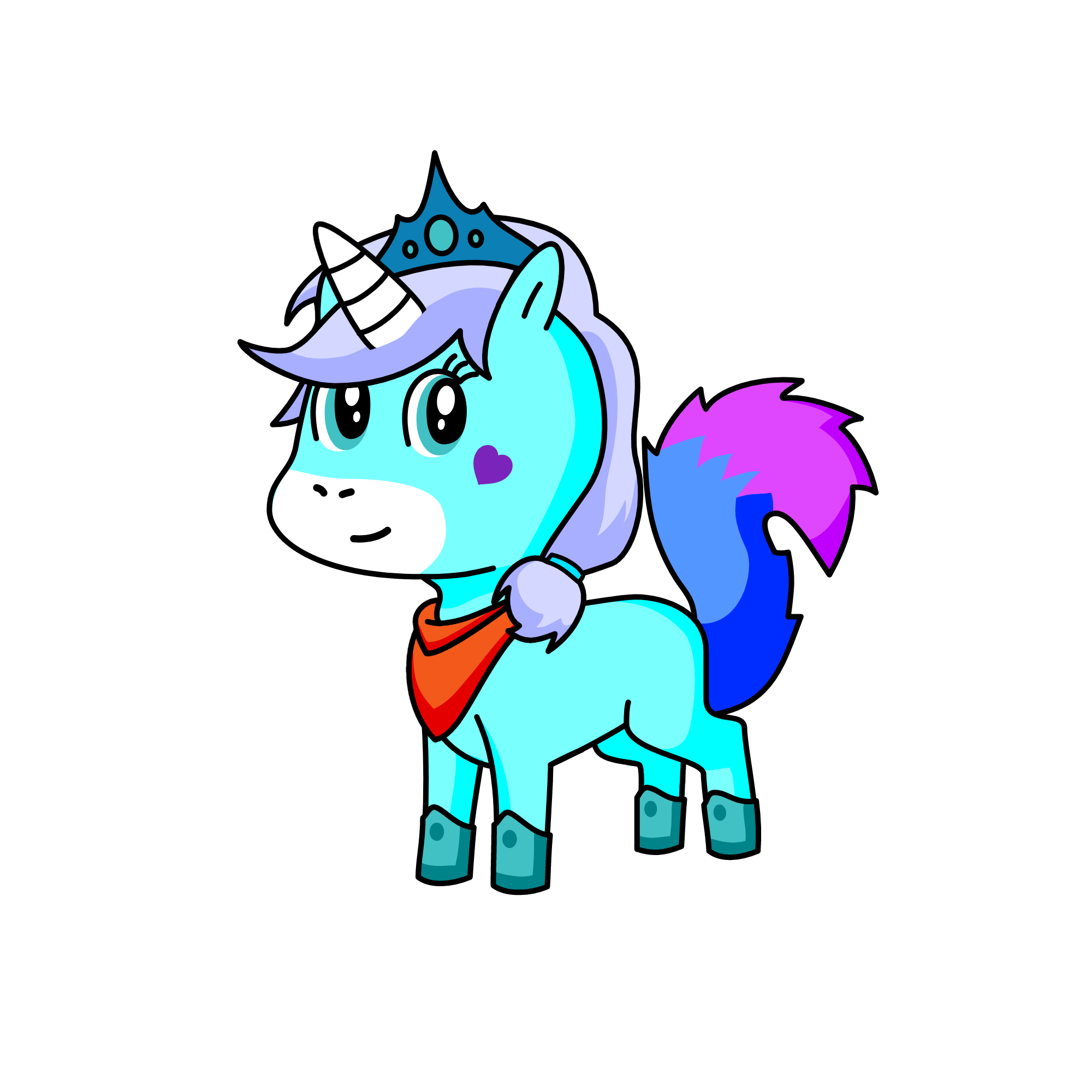 Elsa unicorn, the unicorn