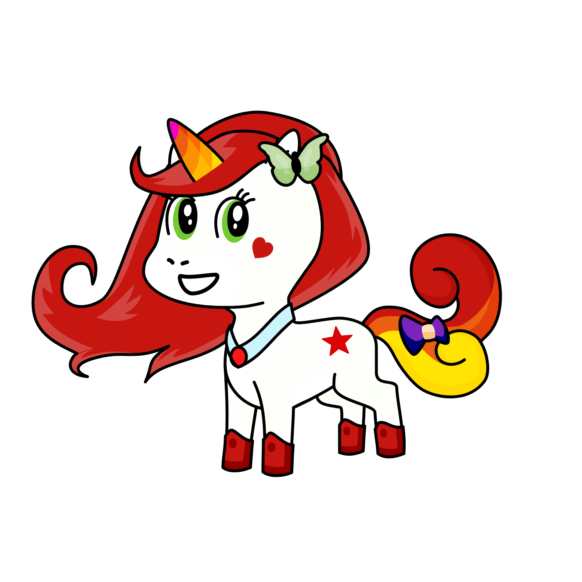Scarlet, the unicorn