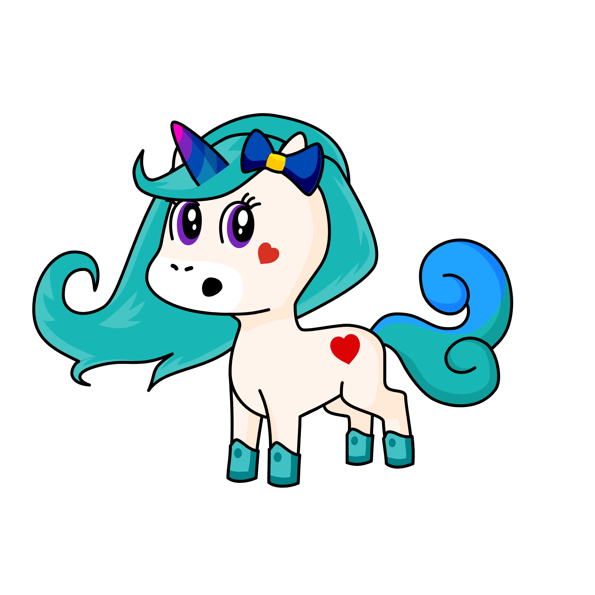 b, the unicorn