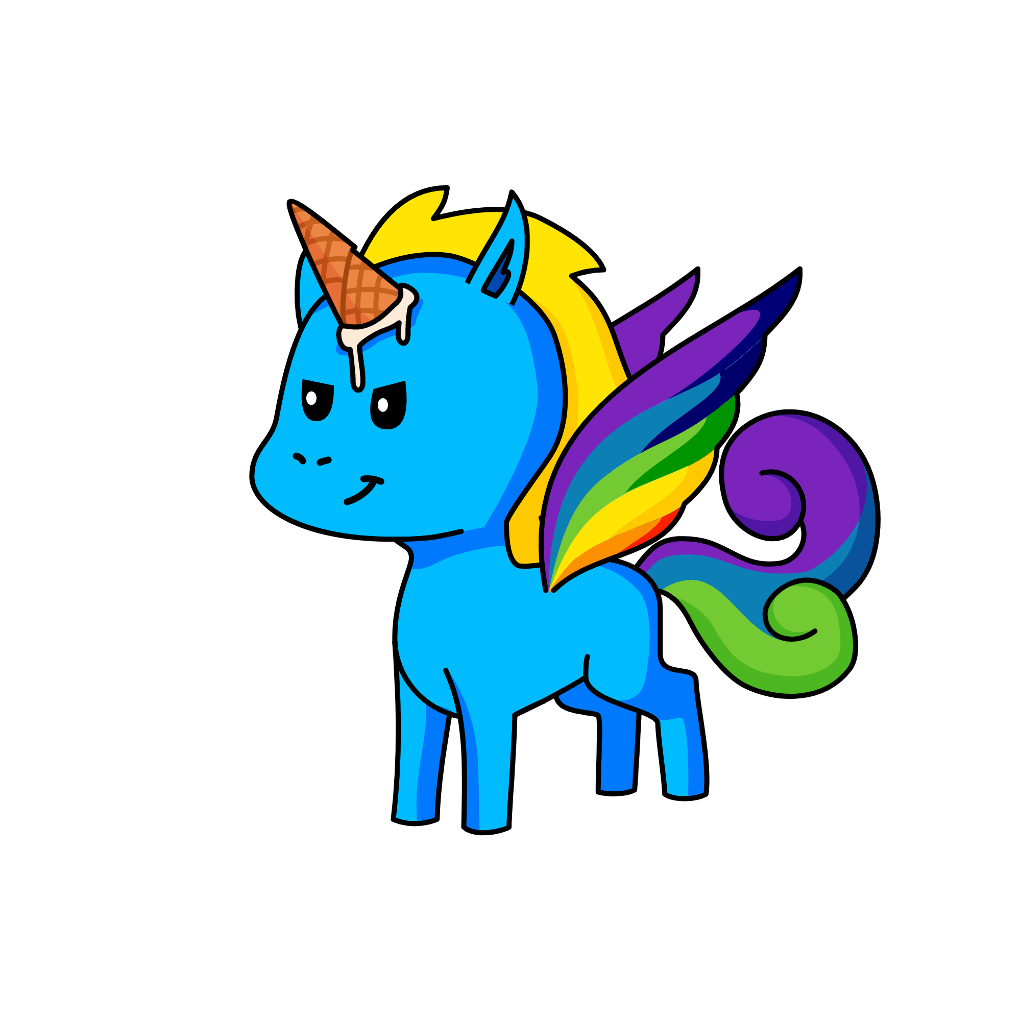rainbow dash =^ * ^=, the unicorn