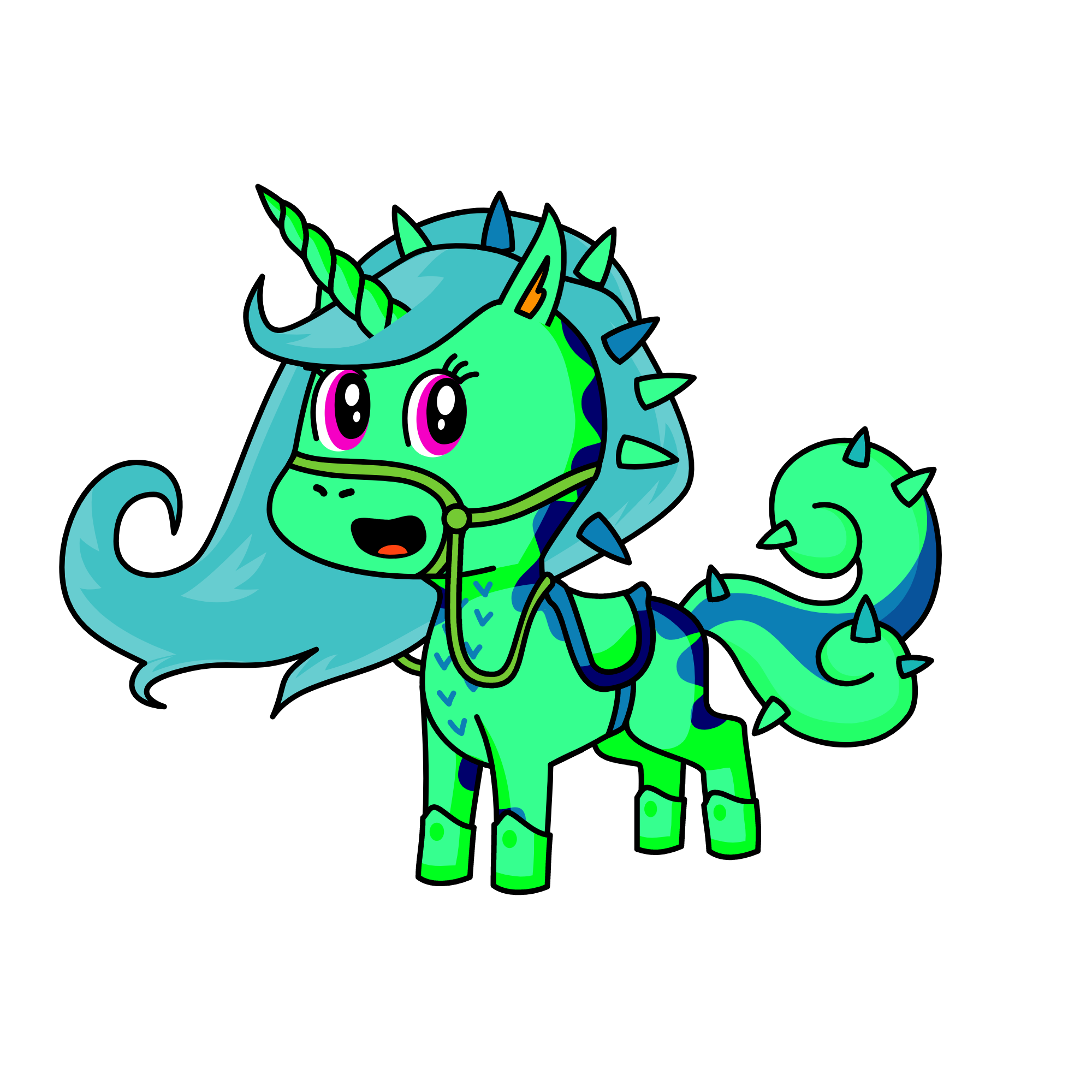 spikes, the unicorn