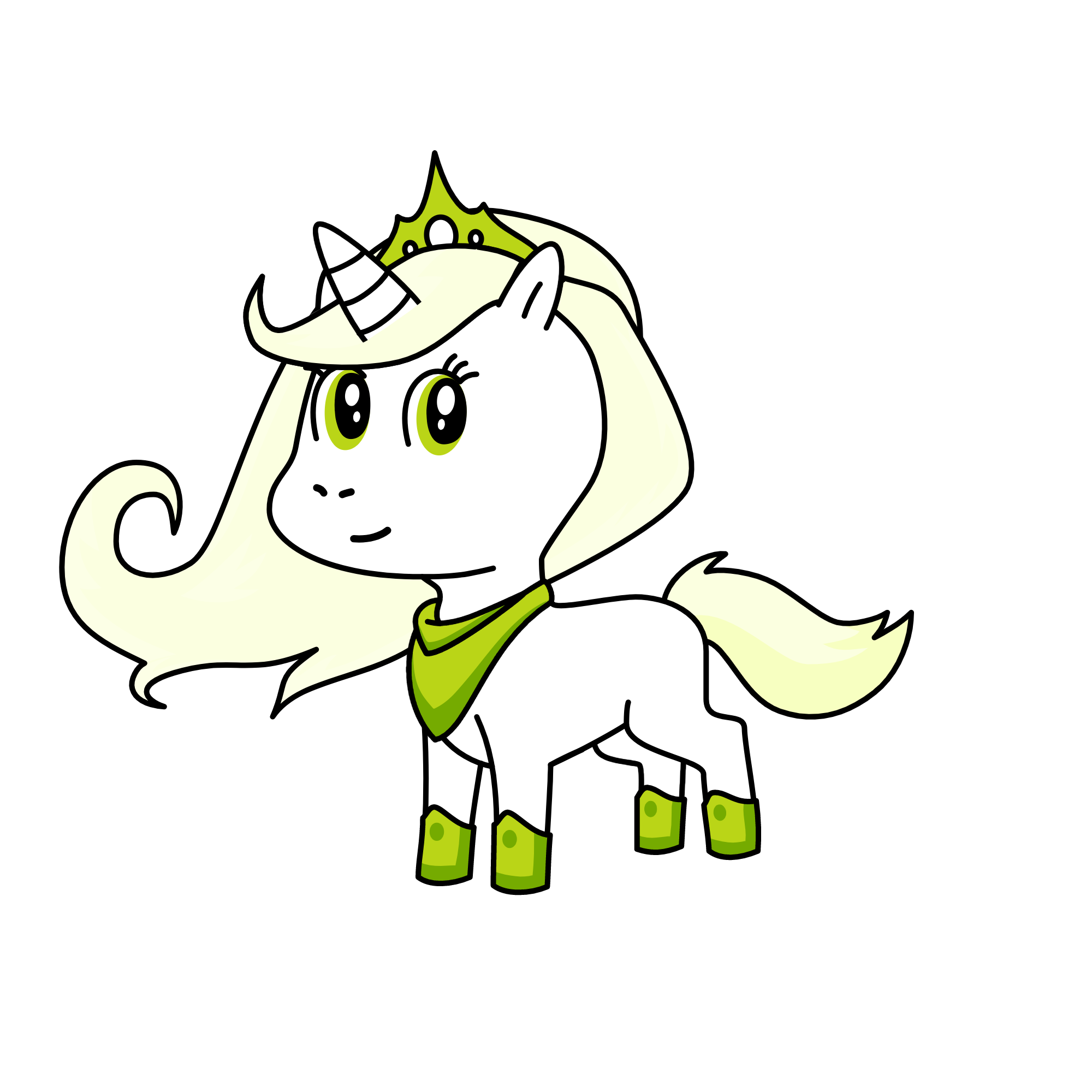 Lime, the unicorn