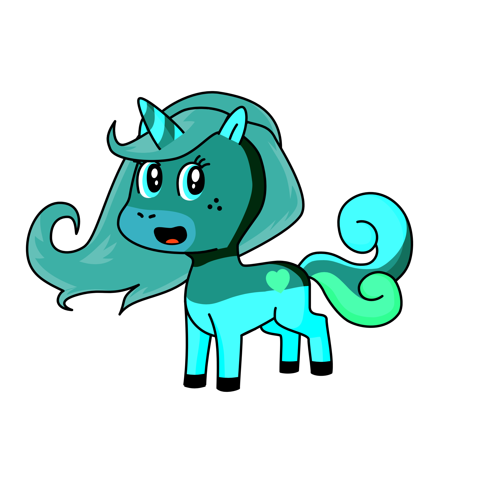 Misty, the unicorn