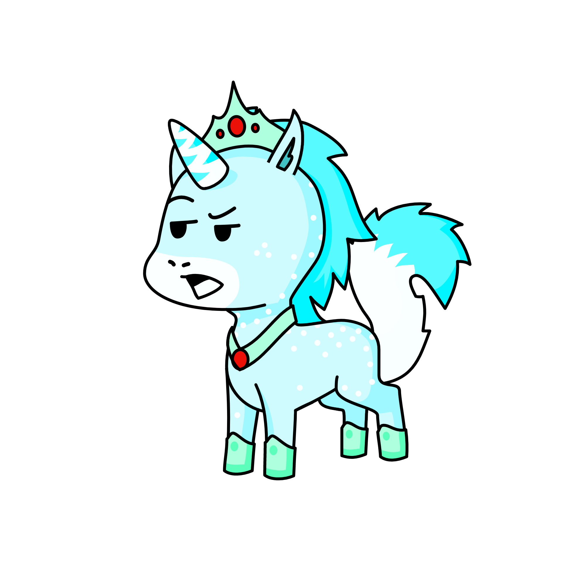king snowy sceptic, the unicorn