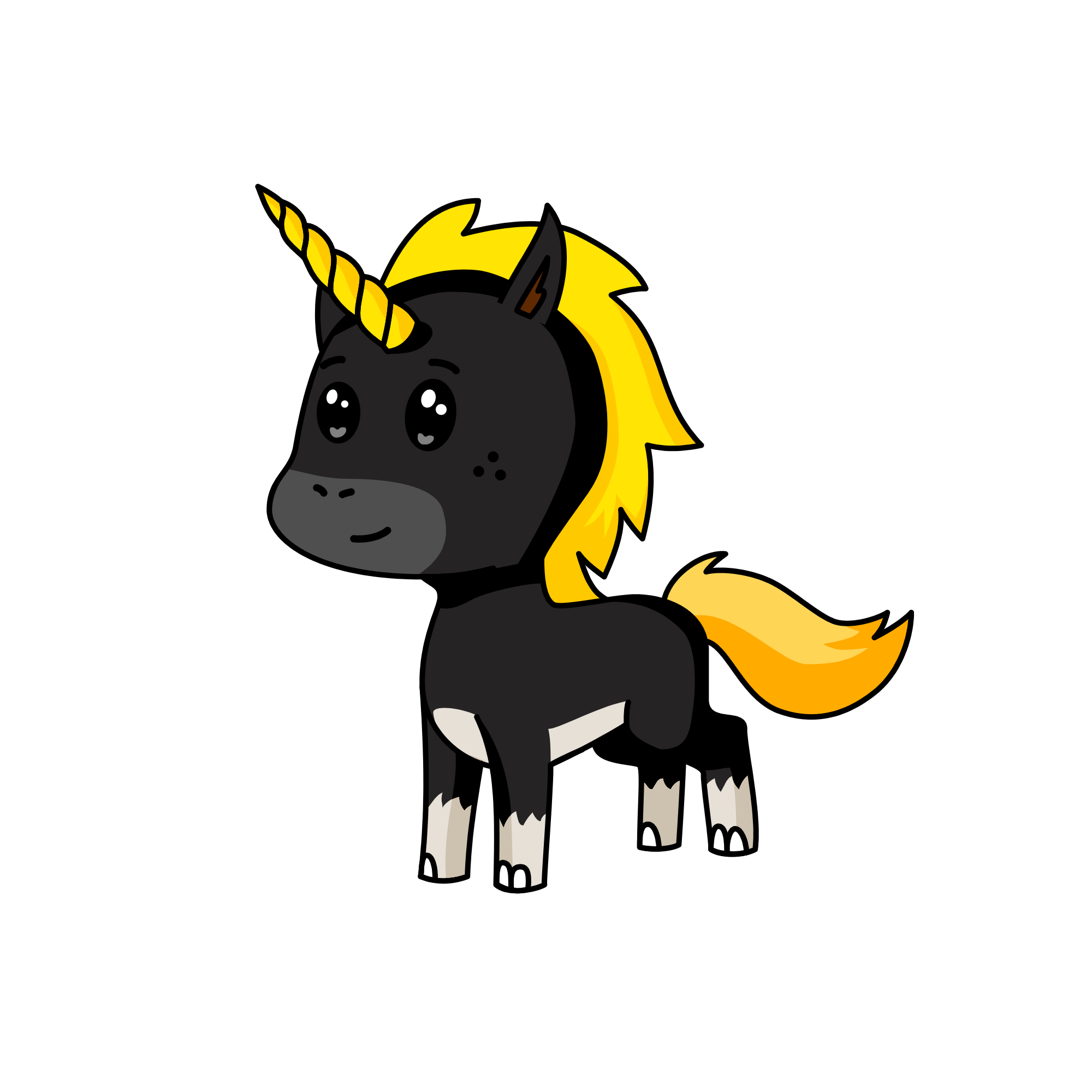Aww so cute , the unicorn
