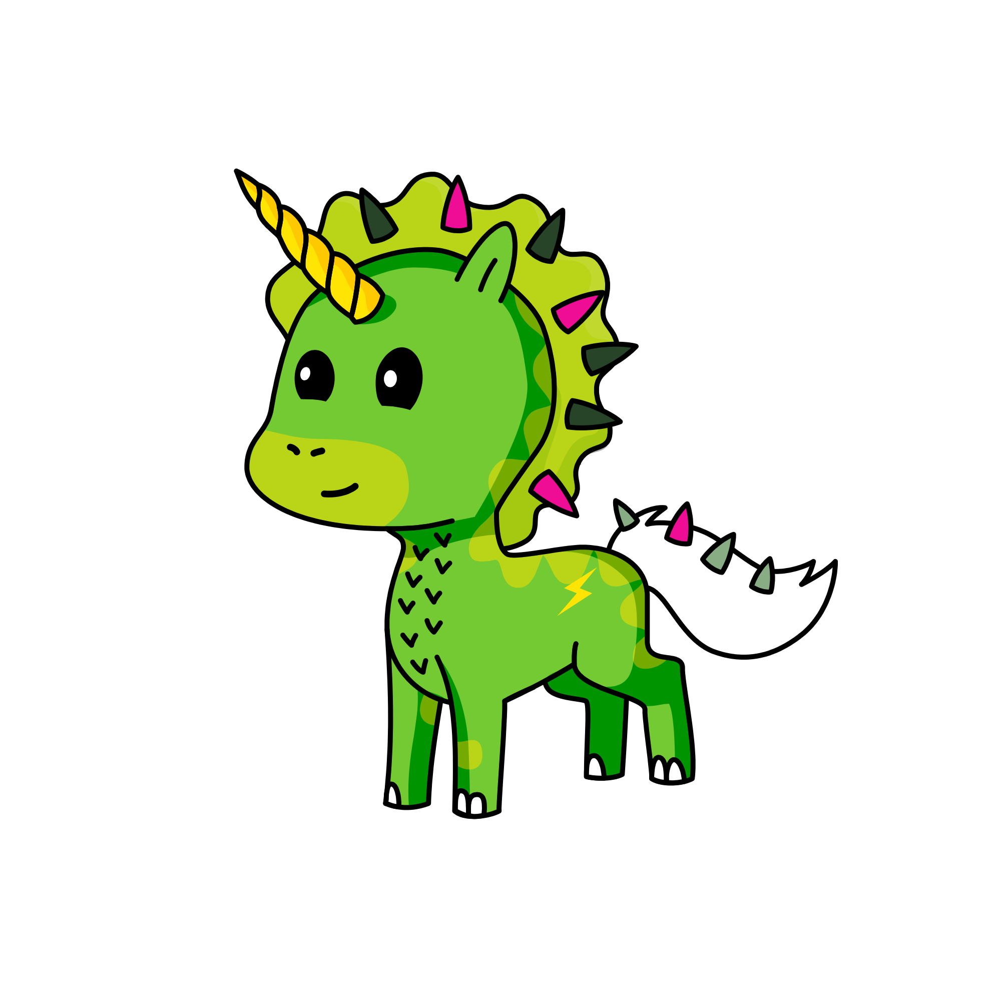 Spiky, the unicorn